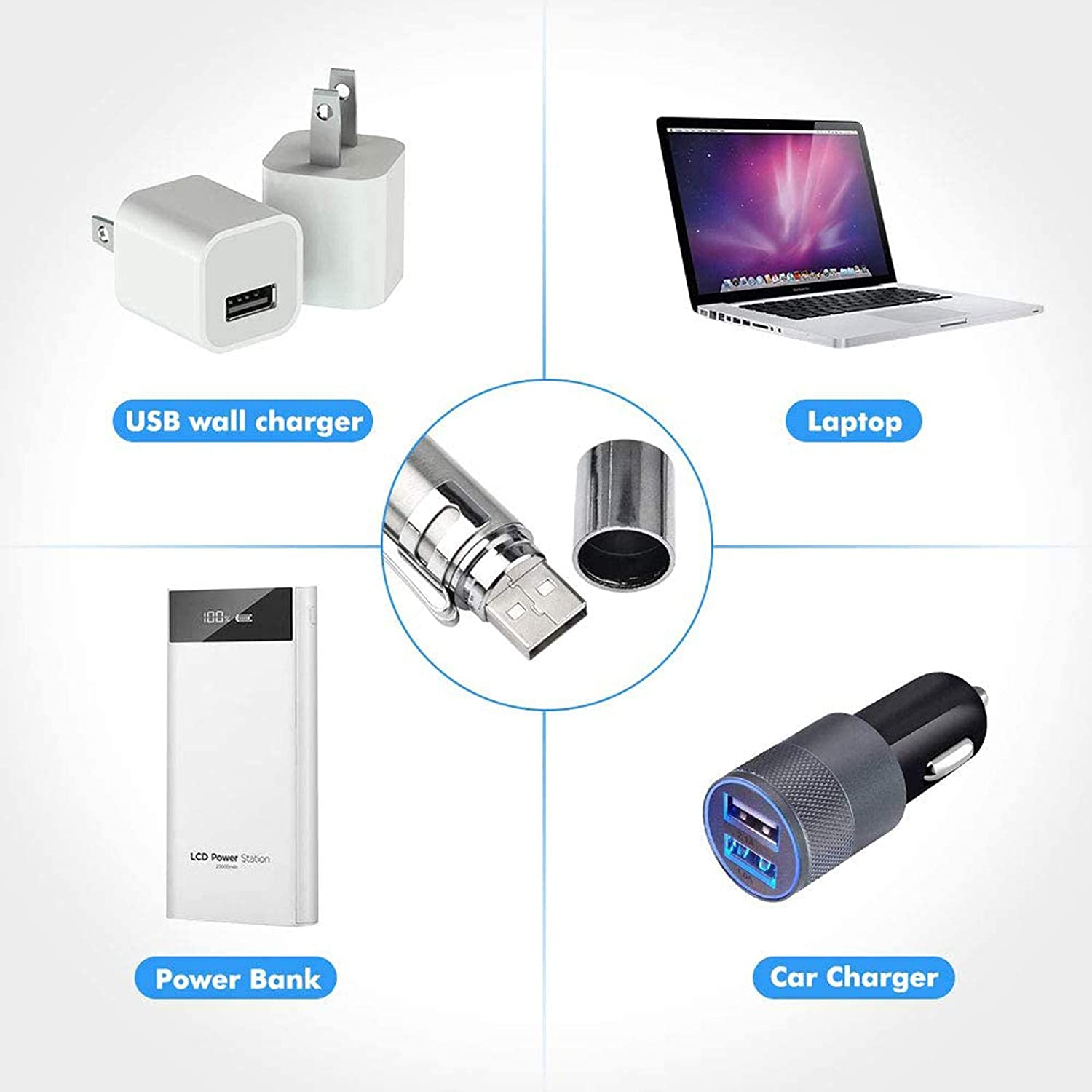 Cat Toys for Indoor Pets,Laser Pointer for Cats Dogs,Interactive Pet Toy, Rechargeable,Make Your Pet Play with You (2 PCS) image number 3