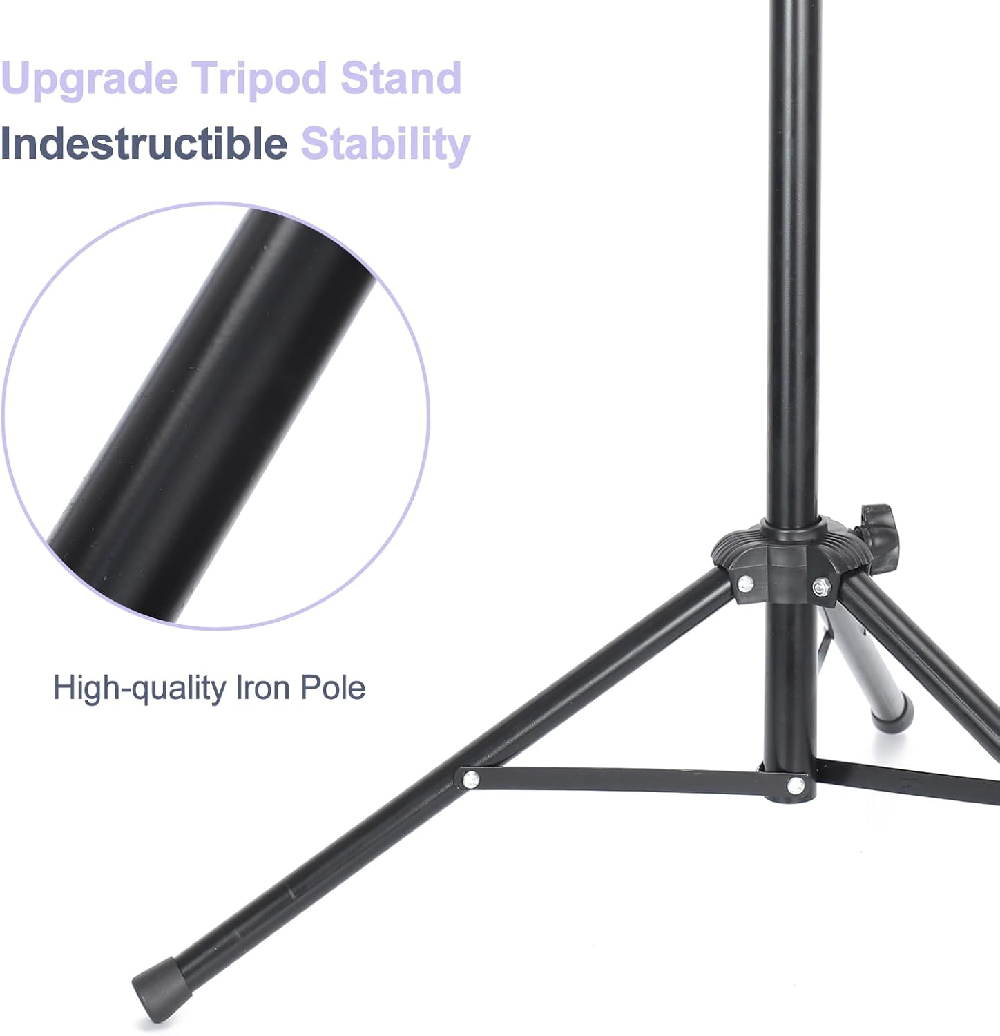 FLWAI Adjustable Wig Stand Mannequin Head Tripod 21-48Inch Reinforced Metal Mannequin Head Stand for Cosmetology Hairdressing Training image number 4