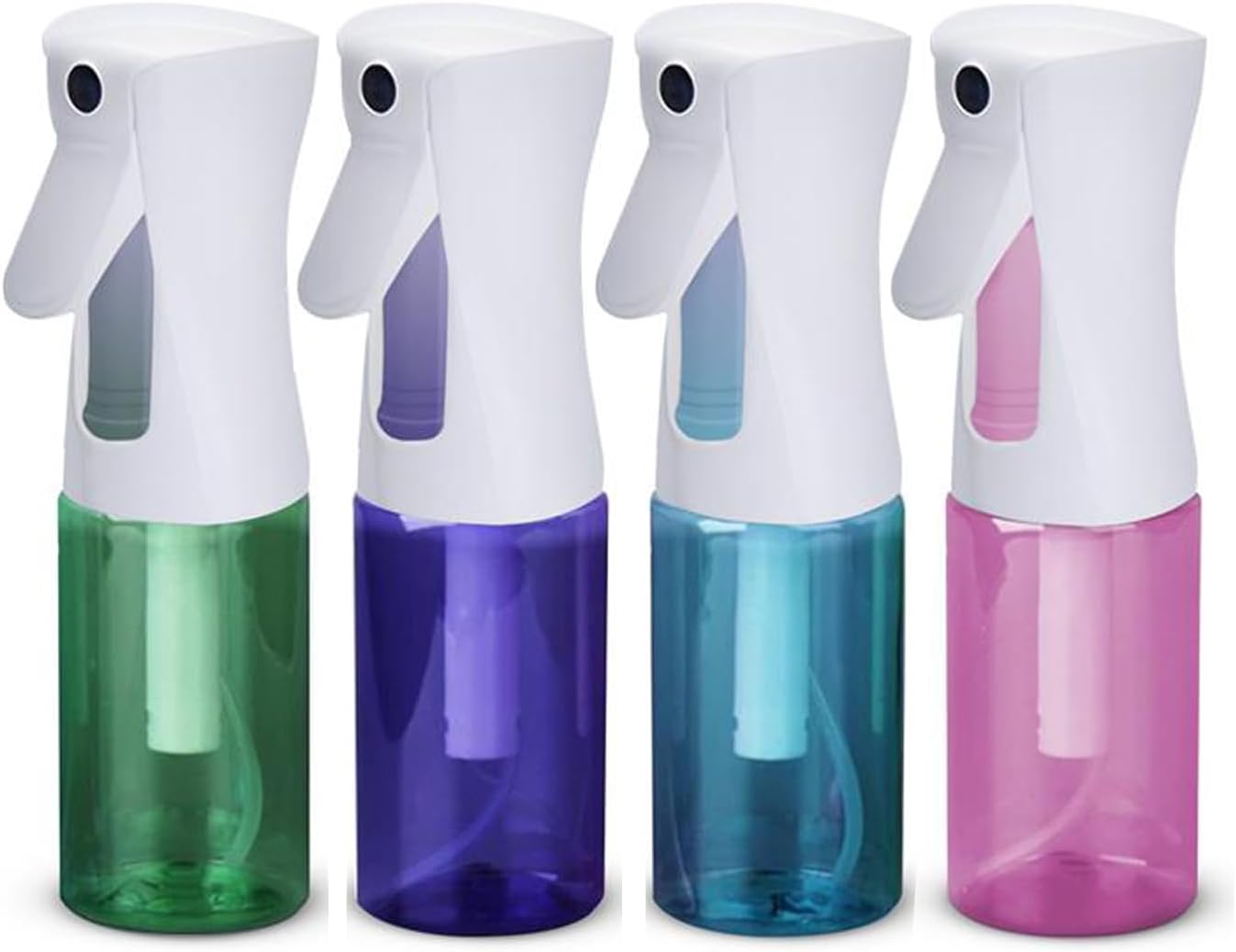 VIGOR PATH Continuous Fine Mist Spray Bottle &ndash; 5Oz/150Ml Refillable Water Mister for Hair, Cleaning, Plants & Beauty (Variety Pack)