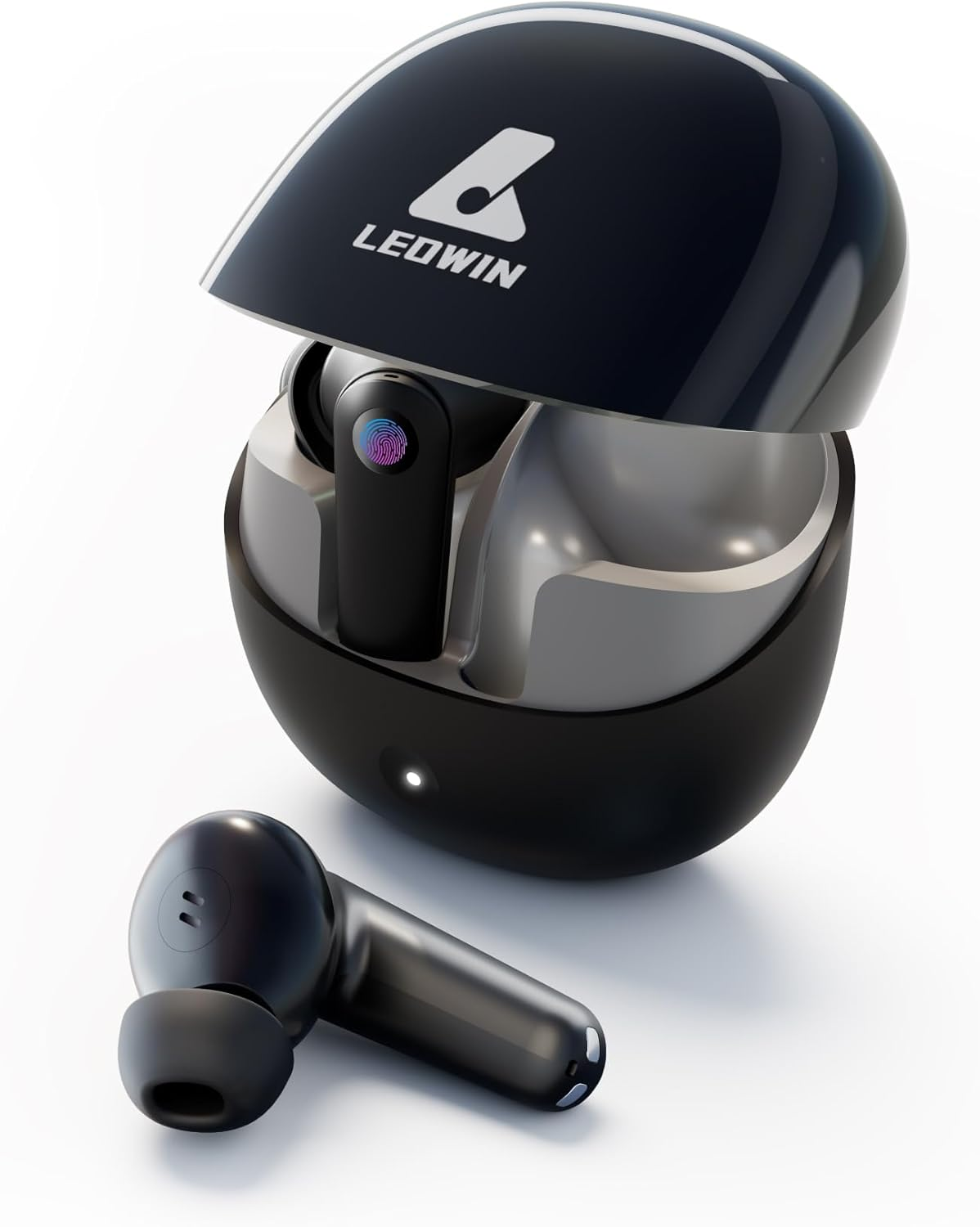 Leowin Wireless Earbuds, Bluetooth 5.3 Headphones Wireless Bluetooth Earphones with 4 Integrated Microphones for Clear Calls, ENC ANC Noise Cancelling, Transparent Mode, 40 Hours Battery Life