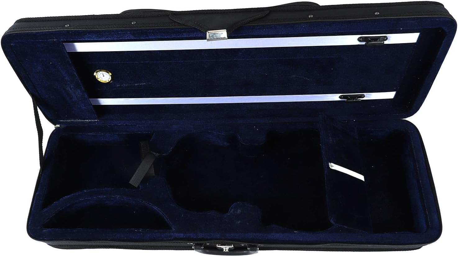 4/4 Violin Case, Violin Protective Case Oblong Shape Large Black Space Waterproof for Musical Instrument Storage image number 5