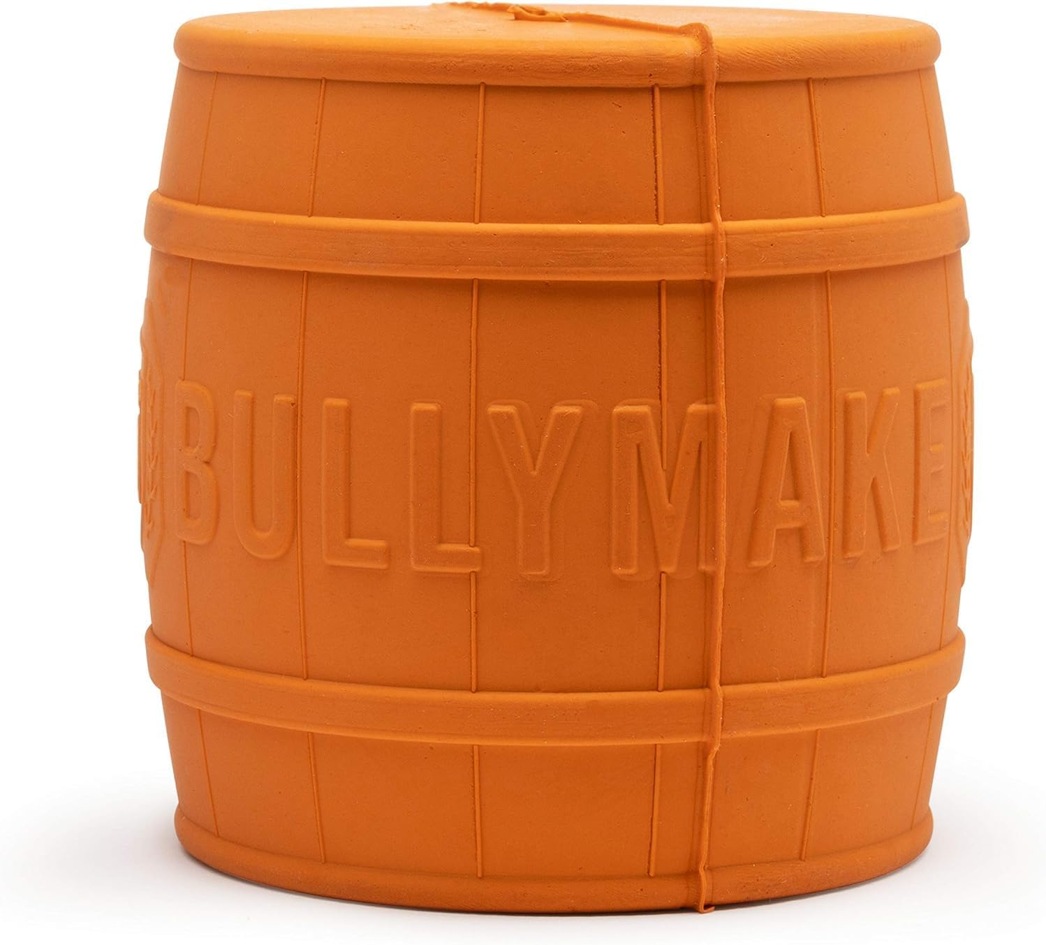 BULLYMAKE - the Keg - Rubber Chew Toy - Made in USA, Orange image number 6