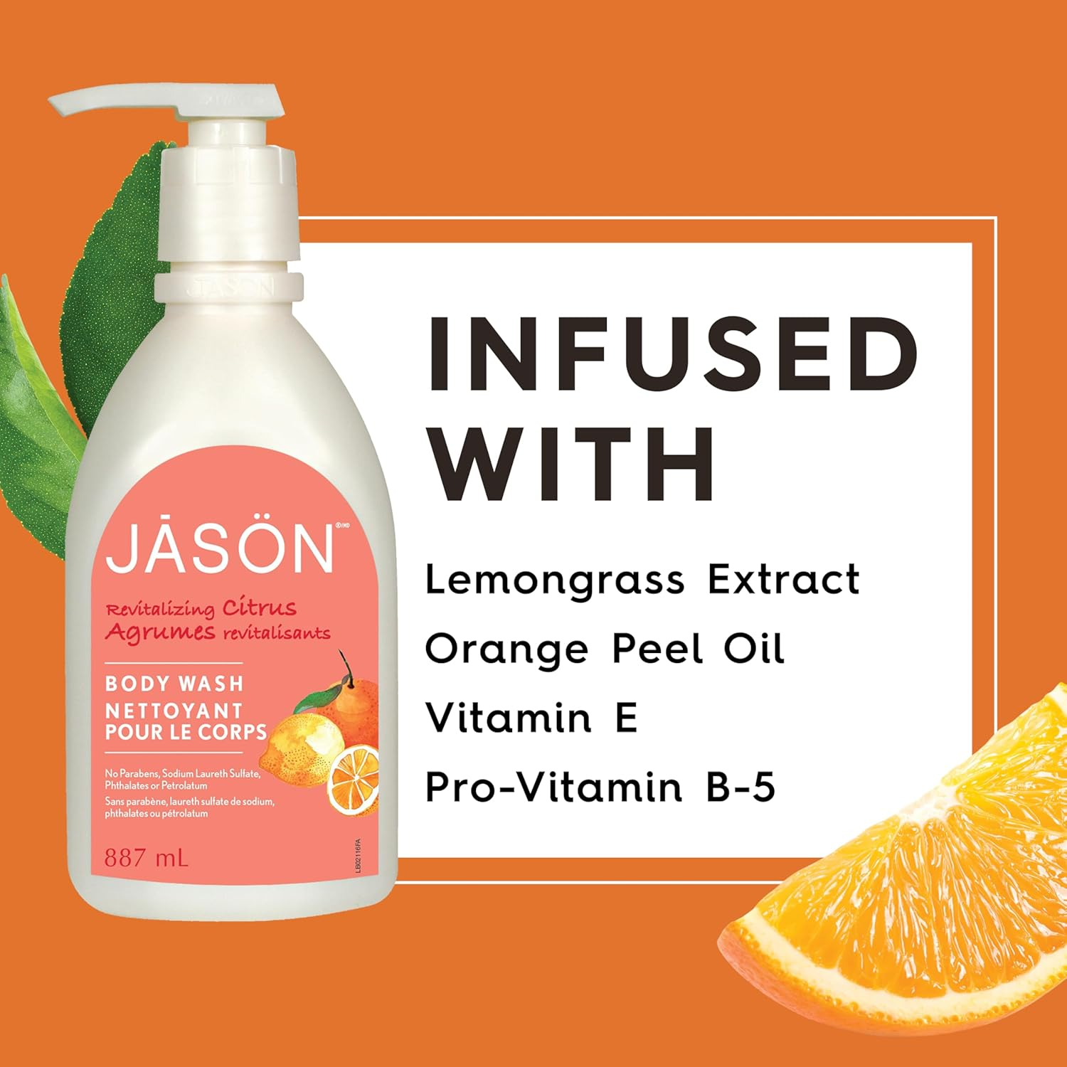 Jason Body Wash Citrus by JASONS NATURAL image number 2