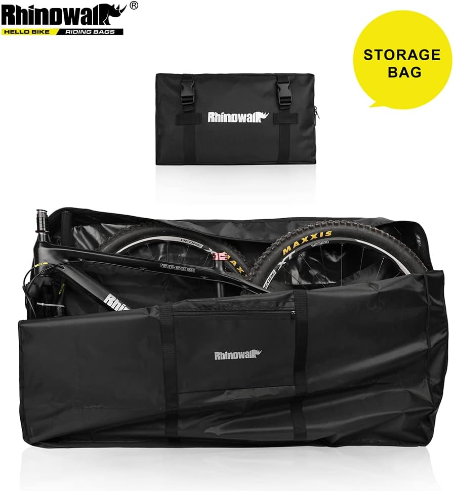 Rhinowalk Bike Travel Bag Case Box Thick Bicycle Folding Carry Bag Pouch,Bike Transport Case for Air Travel image number 1