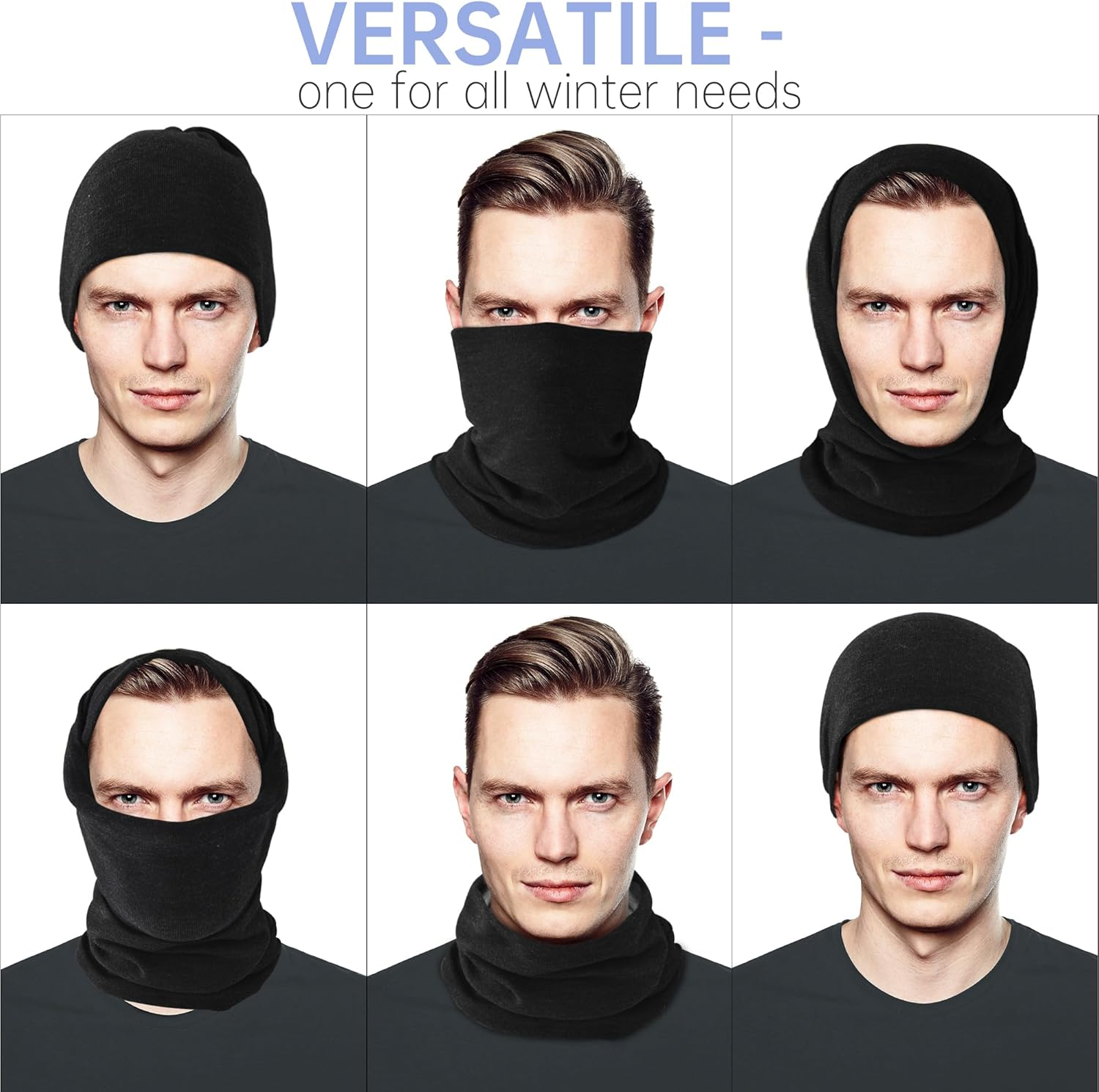 Exski Winter Neck Gaiter Warmer, Soft Fleece Face Mask Scarf for Cold Weather Skiing Cycling Outdoor Sports image number 4