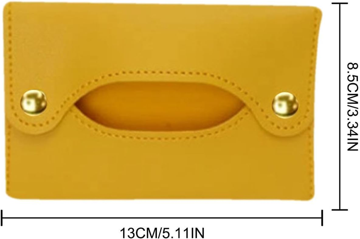 Tissue Holder | Reusable Paper Box Bag for Car, Home and Travel | Portable Organiser for Living Room, Bathroom, Travel | Durable and Practical for Daily Carry, I