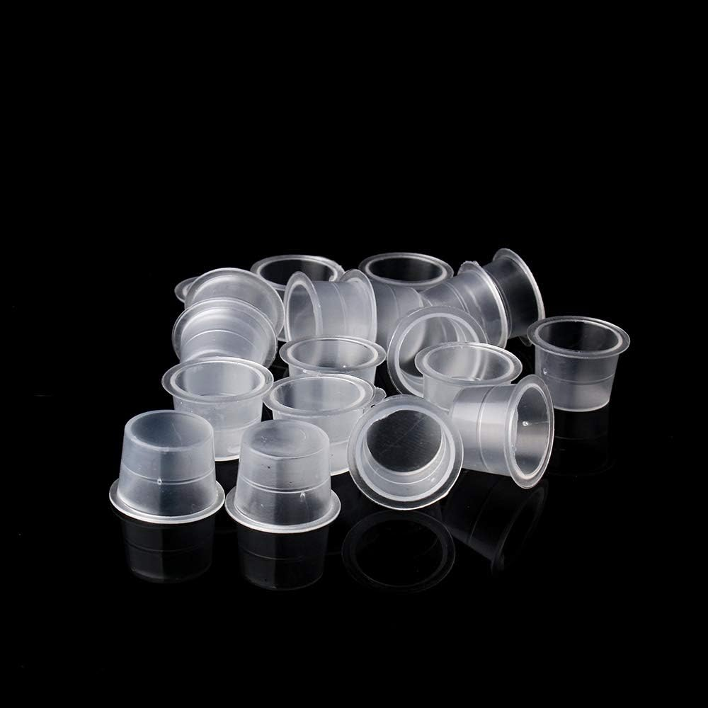 Disposable Tattoo Ink Cups- 100/500/1000Pcs Plastic Disposable Tattoo Ink Cups for Tattoo Permanent Makeup Container Cap Tattoo Accessory,Tattoo Ink,Tattoo Supplies,Tattoo Kits #15Mm-100Pcs image number 5