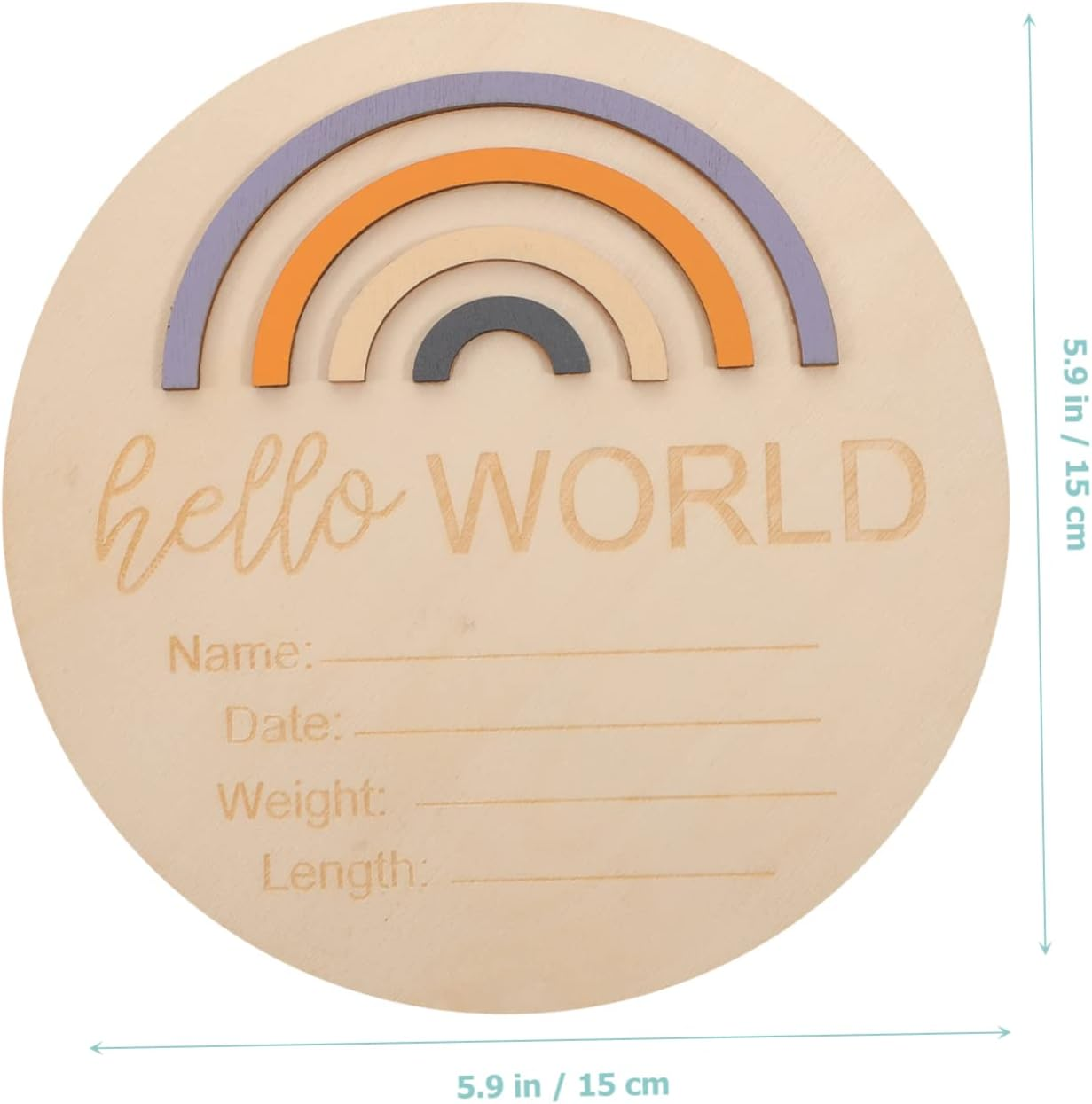 Wooden Monthly Milestone Cards for Newborn Girl Birth Announcement Sign Nursery Decoration Months Milestone image number 5