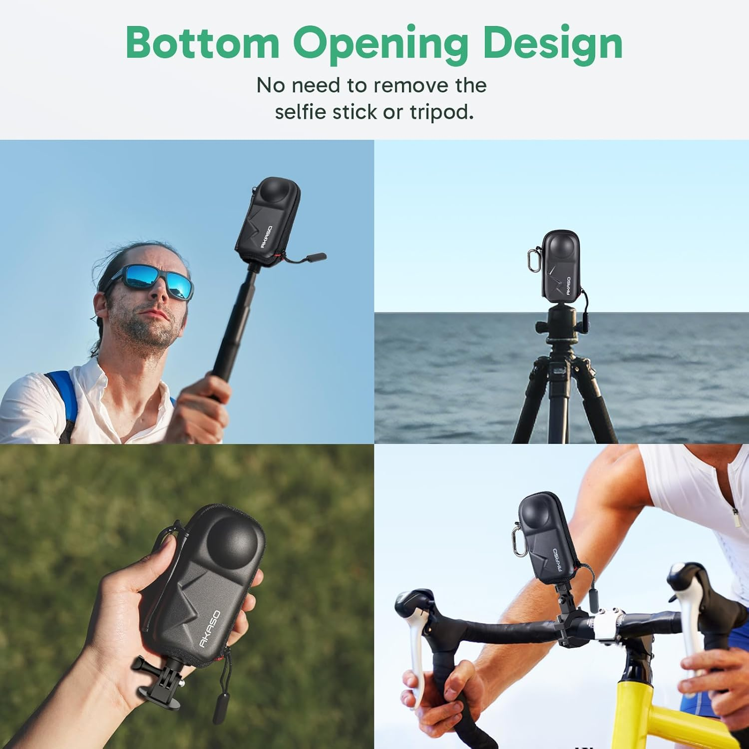 AKASO 360 Camera Carrying Case, Portable Small Storage Bag, Hard Shell Travel Protector Cover image number 6