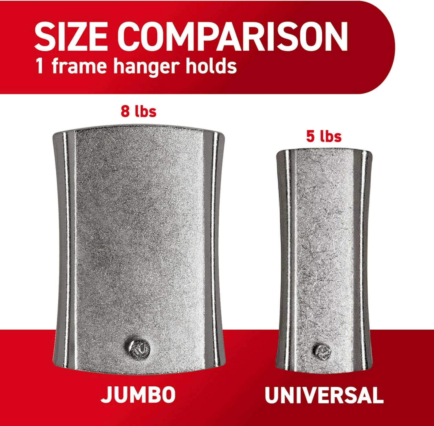 Command PH048-3NA Value Pack Jumbo Universal Picture Hanger, Large, White image number 1