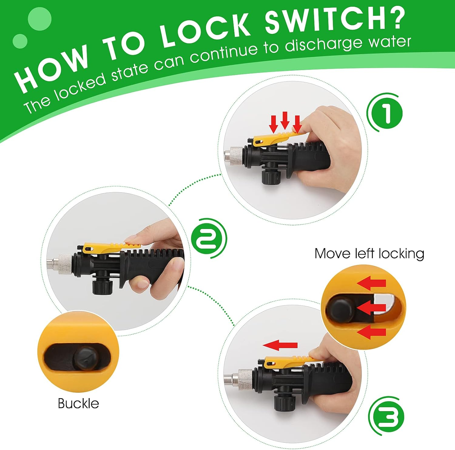 29 Inches Sprayer Wand, 3/8'' & 1/4'' Brass Barb Universal Sprayer Wand Replacement, Stainless Steel Sprayer Parts with Shut off Valve & 2 Hose Clamps, Spray Wands for Garden Hose Black image number 3