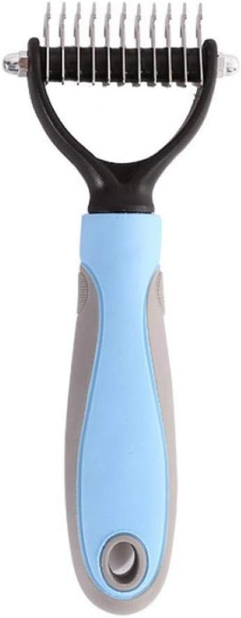 YITON Pet Comb Blue Pet Comb Double Sided Cleaning Beauty Pet Open Knot Comb Dog Comb Cleaning Supplies Slicker Brush 1Pcs S image number 3