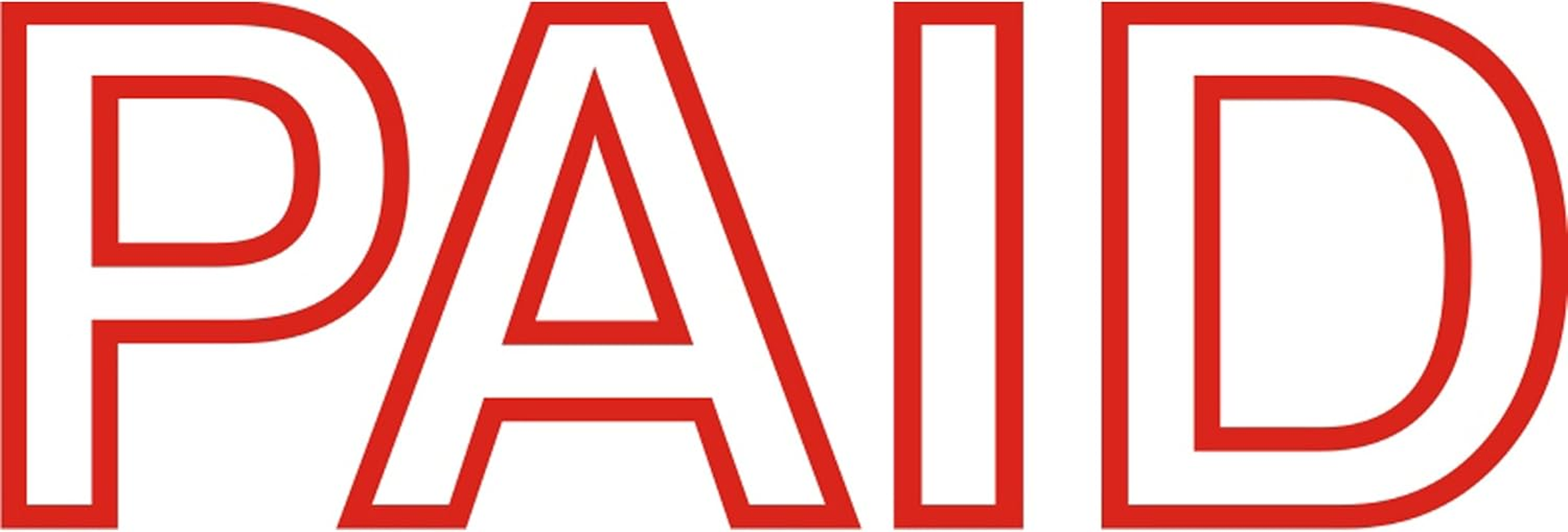 DESKMATE 0402140 Pre-Inked Office Stamp, Paid RED image number 4