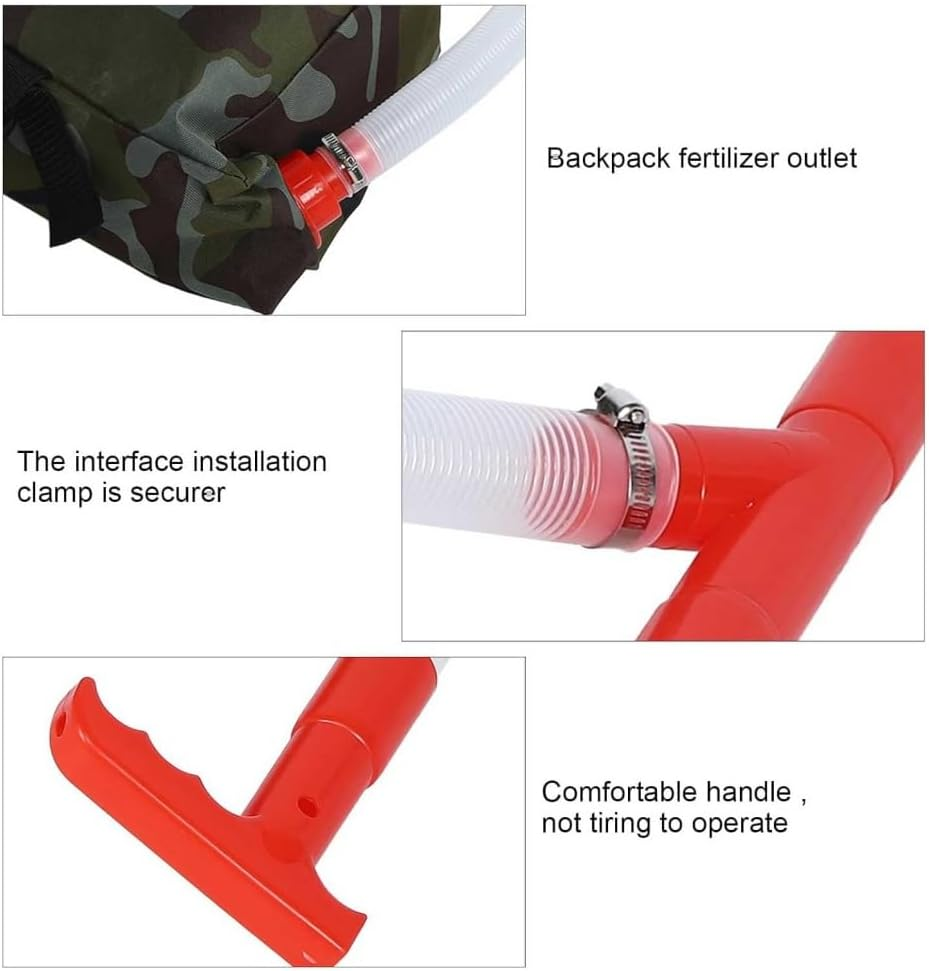 Fertilizer Applicator,Manual Fertilizer Spreader Fertilizing Tool with Bag for Farm Corn Vegetables Sugar Cane Fruit Trees,Outdoor Soil Spreader for Home Gardening,Hand Spreader,Agricultural Supplies image number 5