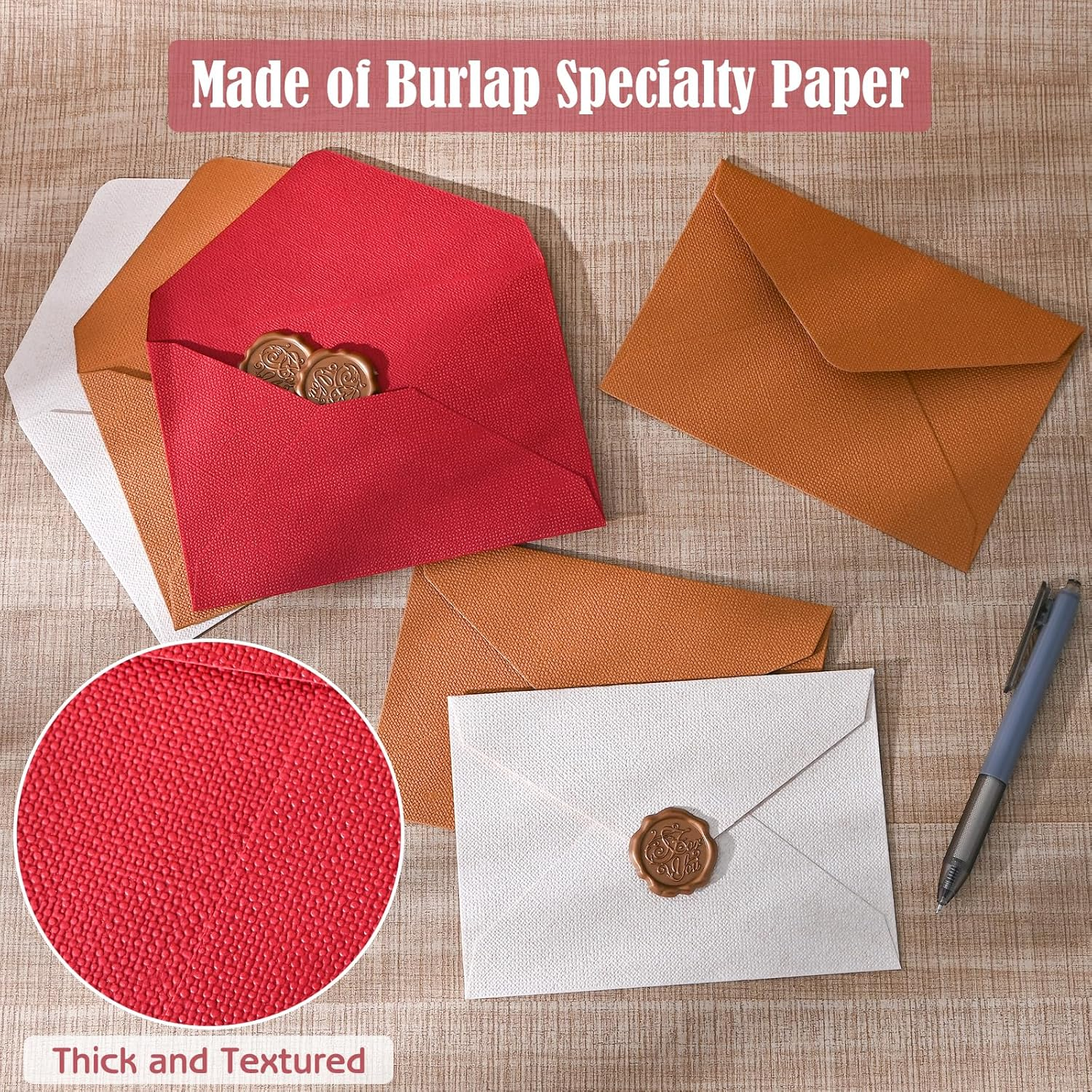 BAYTORY 27Pcs Stationery Paper and Envelopes Set, A6 Vintage Envelopes, Love Letter Papers Letter Writing Kit, Letter Writing Stationery for Invitation (Multicolor & Letter Papers) image number 2