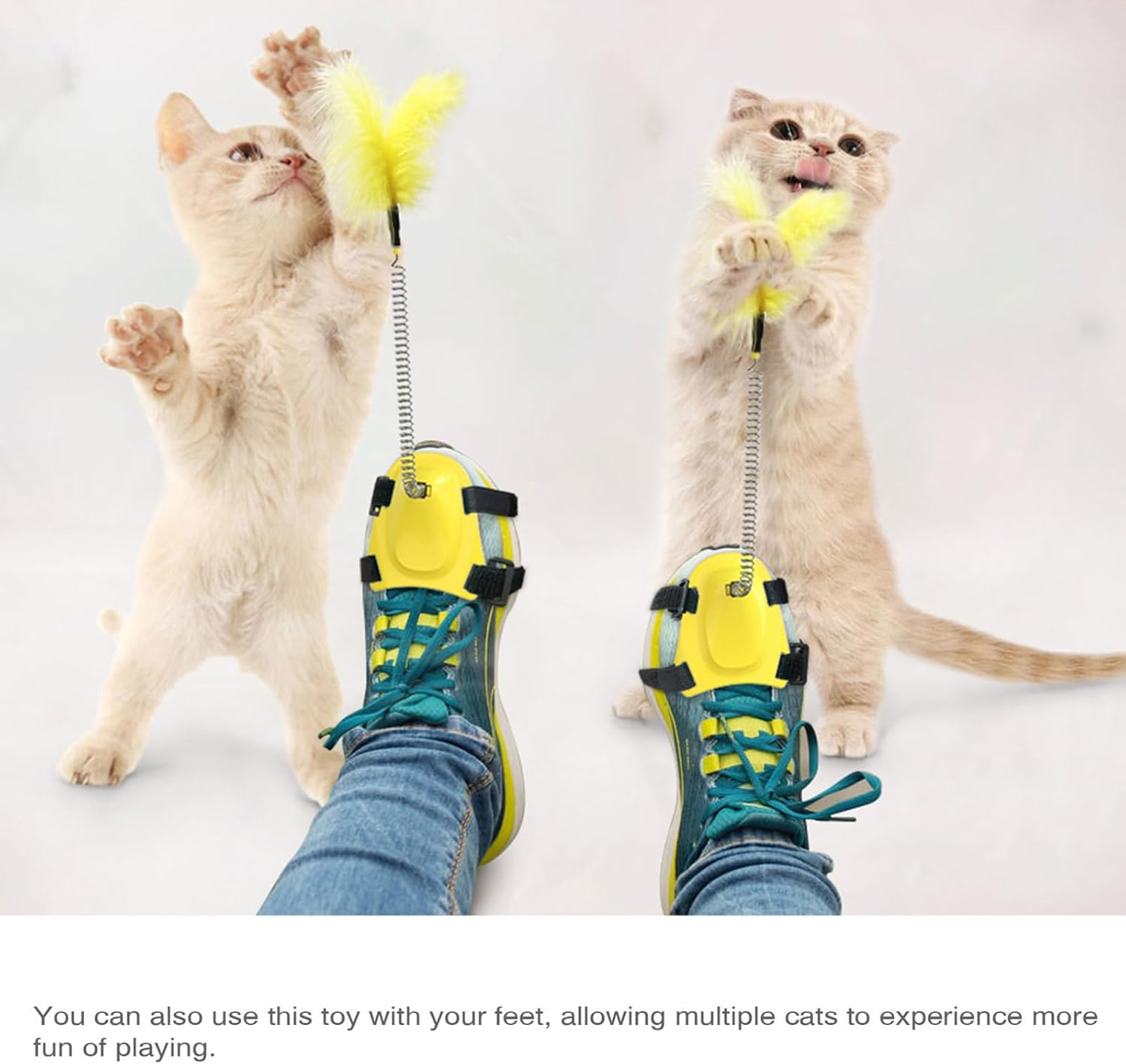 Cat Feather Collar Toys, Interactive Cat Toys for Indoor Cats Teasing Wand Collar Funny Cat Toy,Suitable for Old Kittens and Kittens to Exercise/441 image number 3