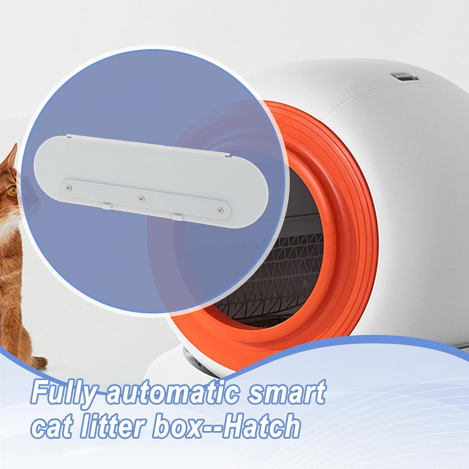 Ｂｅｓｇａ Cat Litter Box Accessories Directly Replace Efficiently Control Easy to Install Parts Cat Litter Tray for Q-Clean, Hatch image number 5