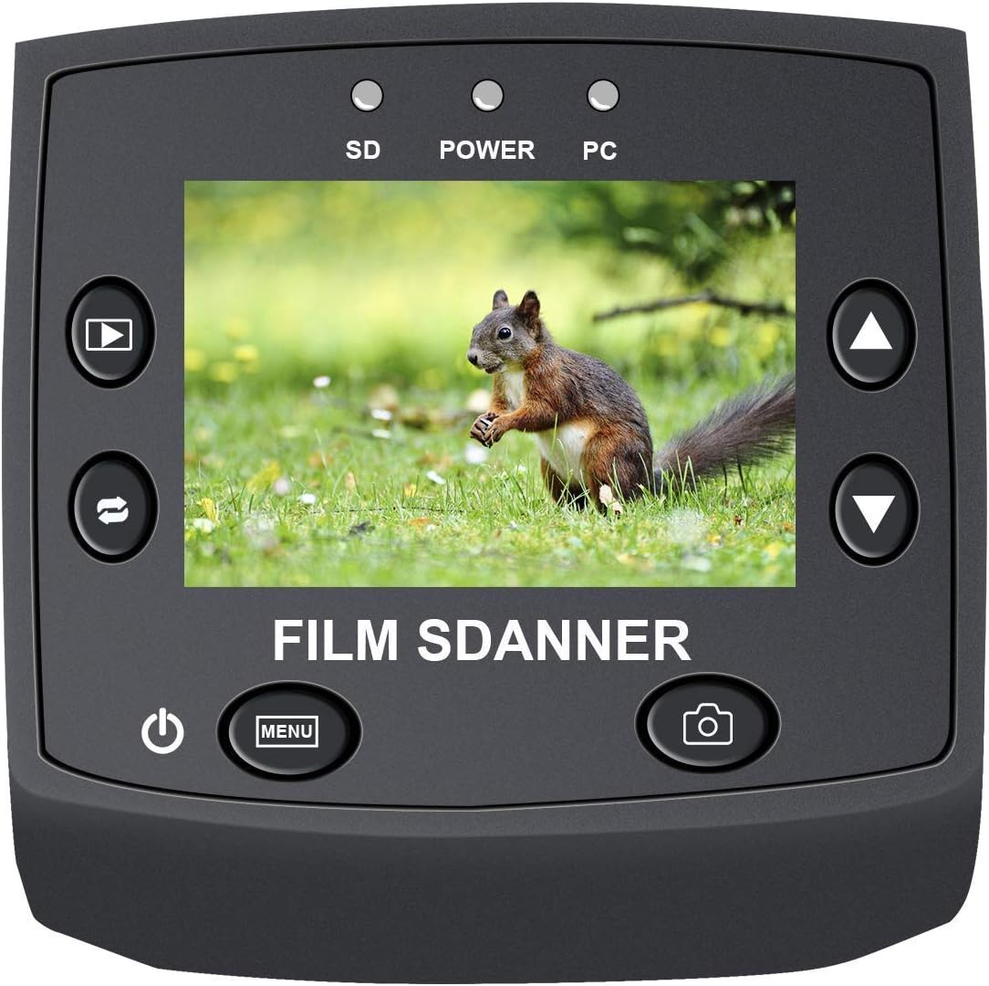 DIGITNOW! 135 Film Negative Scanner High Resolution Slide Viewer,Convert 35Mm Film &Slide to Digital JPEG save into SD Card, with Slide Mounts Feeder No Computer/Software Required.