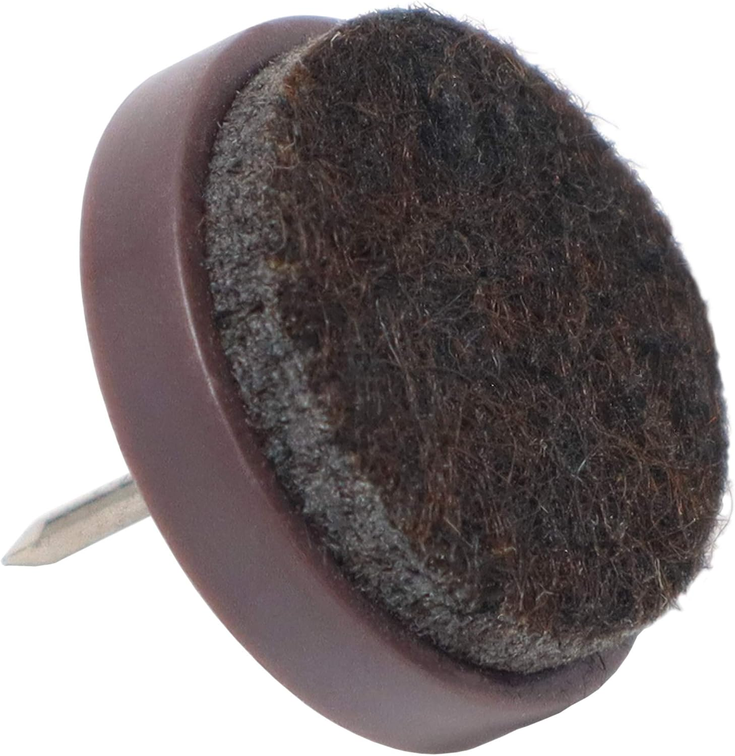 Adsamm FP-N-BR-24-16 FP-N-BR-24 Felt Pads with Nail, Brown, Diameter 24 Mm image number 2
