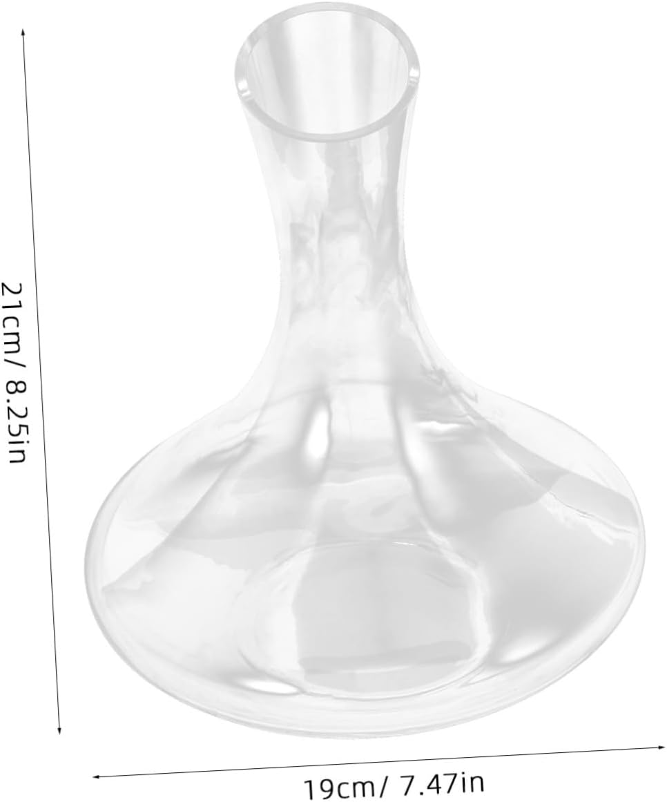 Mobestech 1Pc Lead Glass Wine Decanter Elegant Transparent Design for Quick Aeration Household Beverage Container Stylish Barware Addition image number 4
