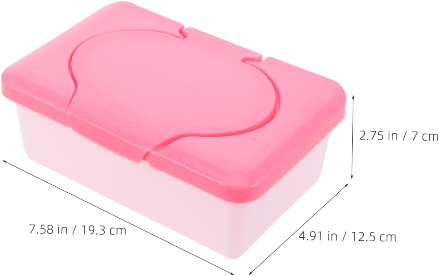 Wipes Storage Box Portable Wipe Holder for Bathroom Compact Design with Lid High Capacity for Travel Keeps Moist image number 5