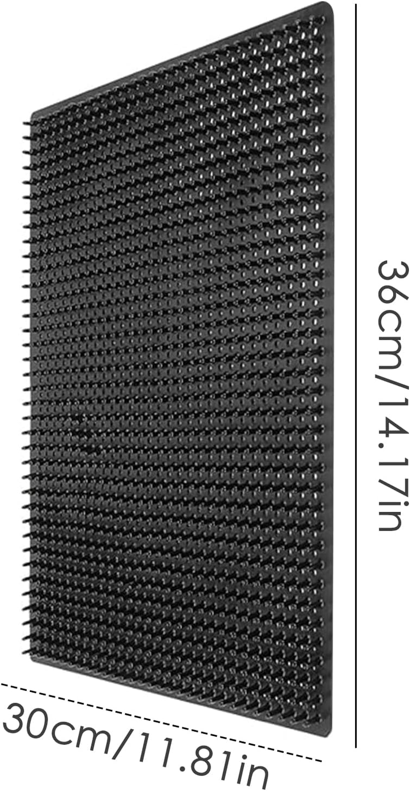 Livestock Brushes for Scratching Post | Soft Touch Livestock Scratch Mat, Reusable Soft Touch Horse Grooming Pillar Mat Farm Animals Massage Helper image number 6