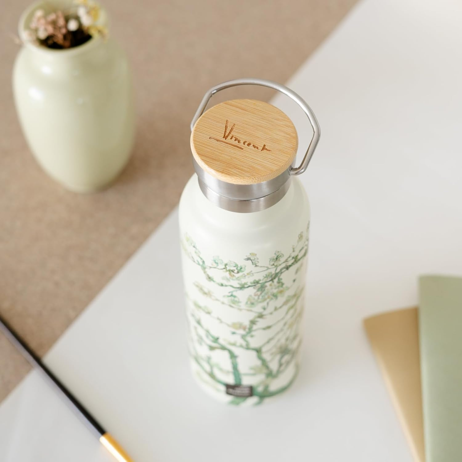 Grupo Erik Metal Water Bottle 500Ml / 17Oz - Van Gogh | Hot and Cold Water Bottle Stainless Steel, Cute Travel Bottles Gym | Van Gogh Gifts under 20 Pounds image number 5