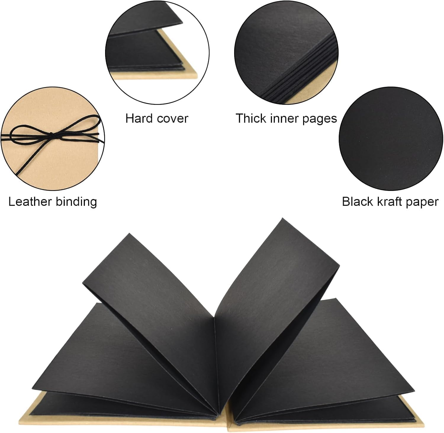 2 PCS Accordion Scrapbook, DIY Folding Memory Book,Small Photo Album with DIY Accessories Set,Stretchable Folding Kraft Paper Memory Book for Wedding Anniversary Valentines Day image number 1