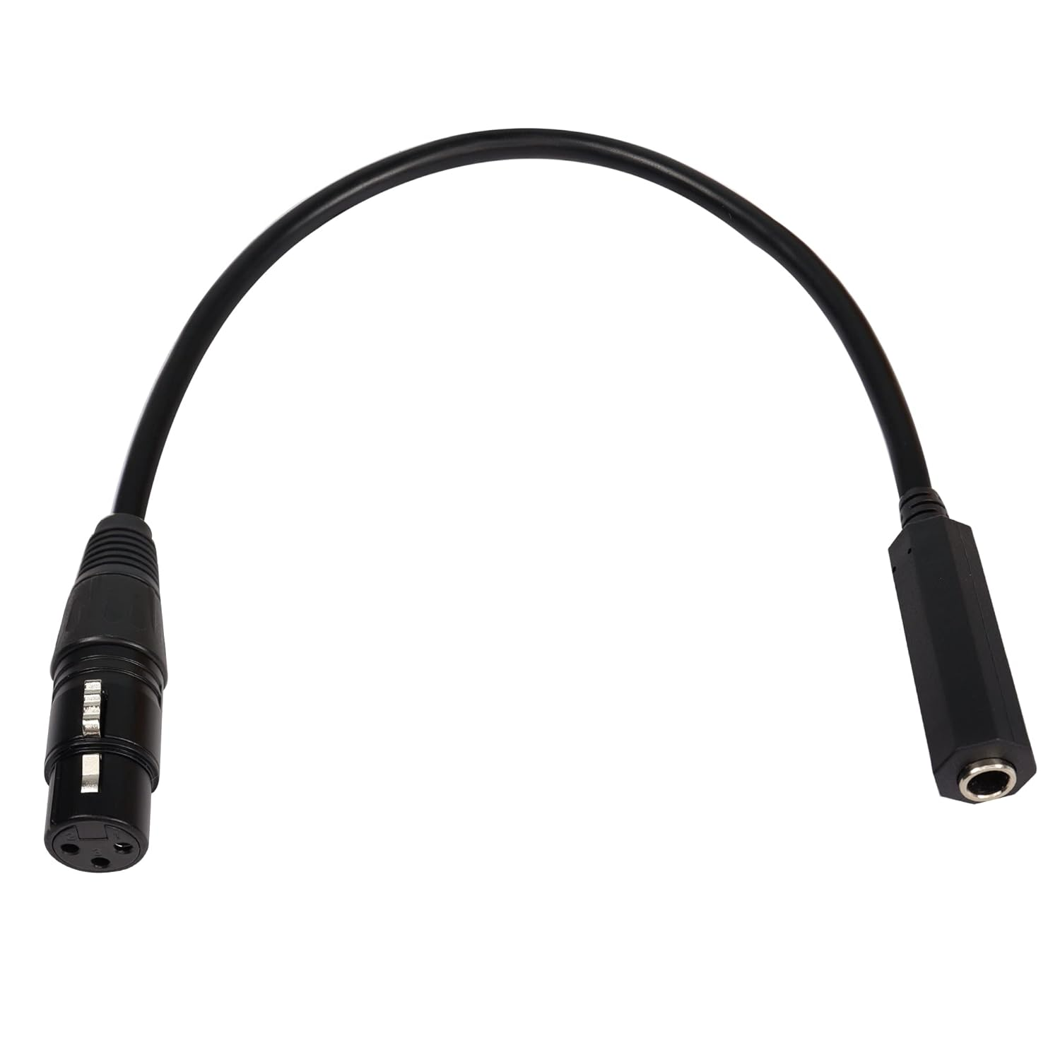 QIANRENON XLR Female to 1/4" Female Balance Cable Adapter TRS 6.35Mm to XLR 3 Pin Mono Audio Connect Convert Interconnect Cable 36Cm/14.2In