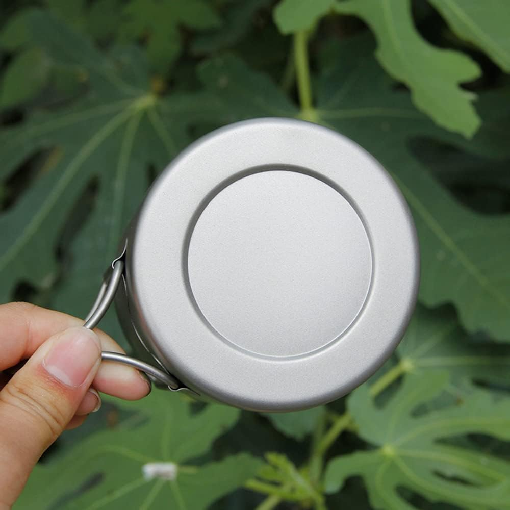 WENCHUAN 220Ml/330Ml/450Ml/550Ml Double Wall Titanium Water Cup Coffee Tea Mug for Home Office Outdoor Camping Hiking Backpacking Picnic