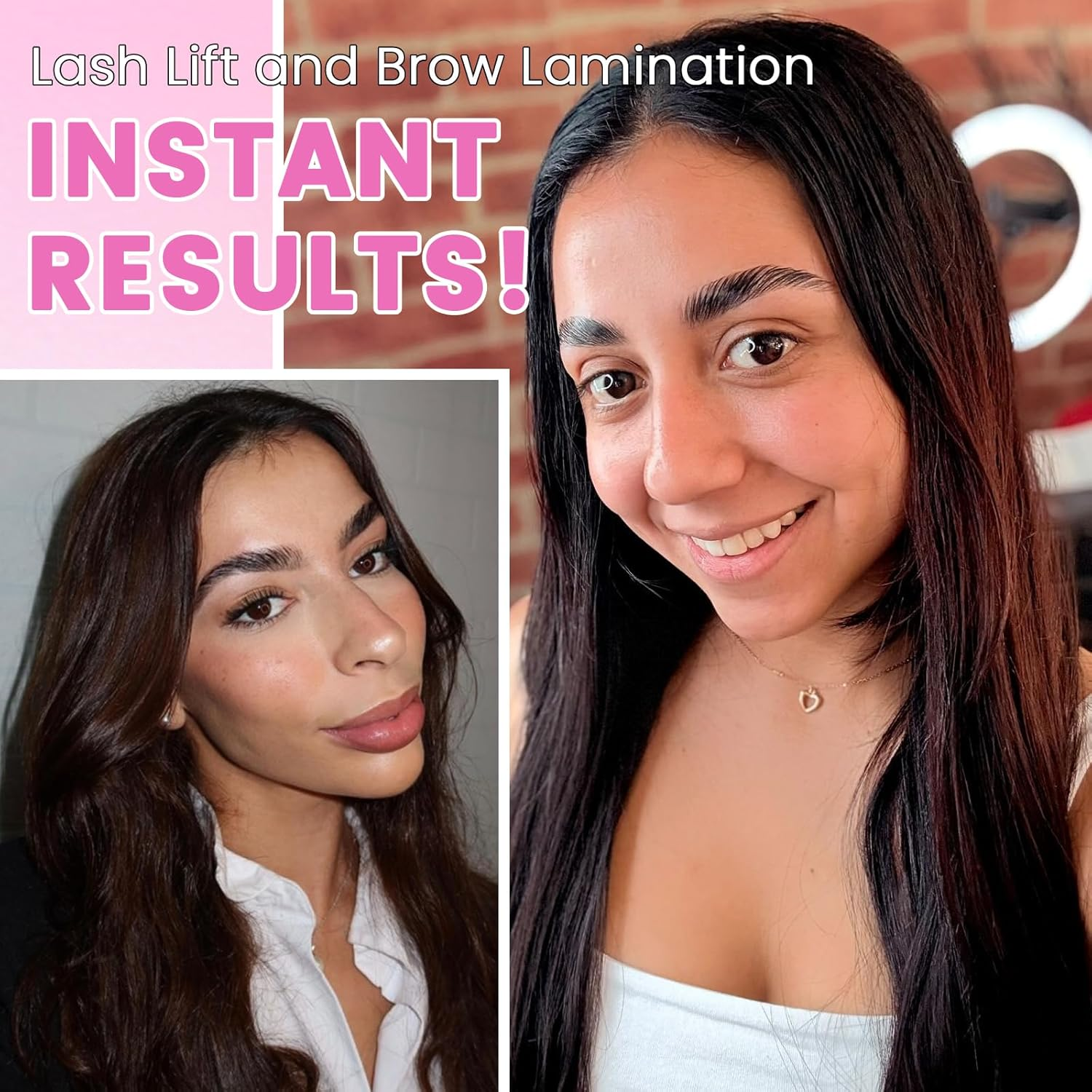 Lomansa Lash Lift Kit Eyelash Perm Tube Design Easy to Use Brow Lamination Kit with Lash Glue Balm for Natural Instant Lifting Results image number 1