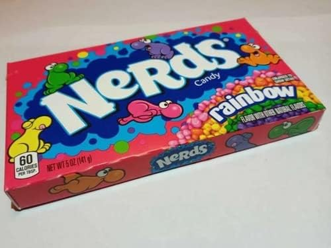 Wonka Rainbow Nerds Theatre Box 141.7G Pack of 2, Multicolor