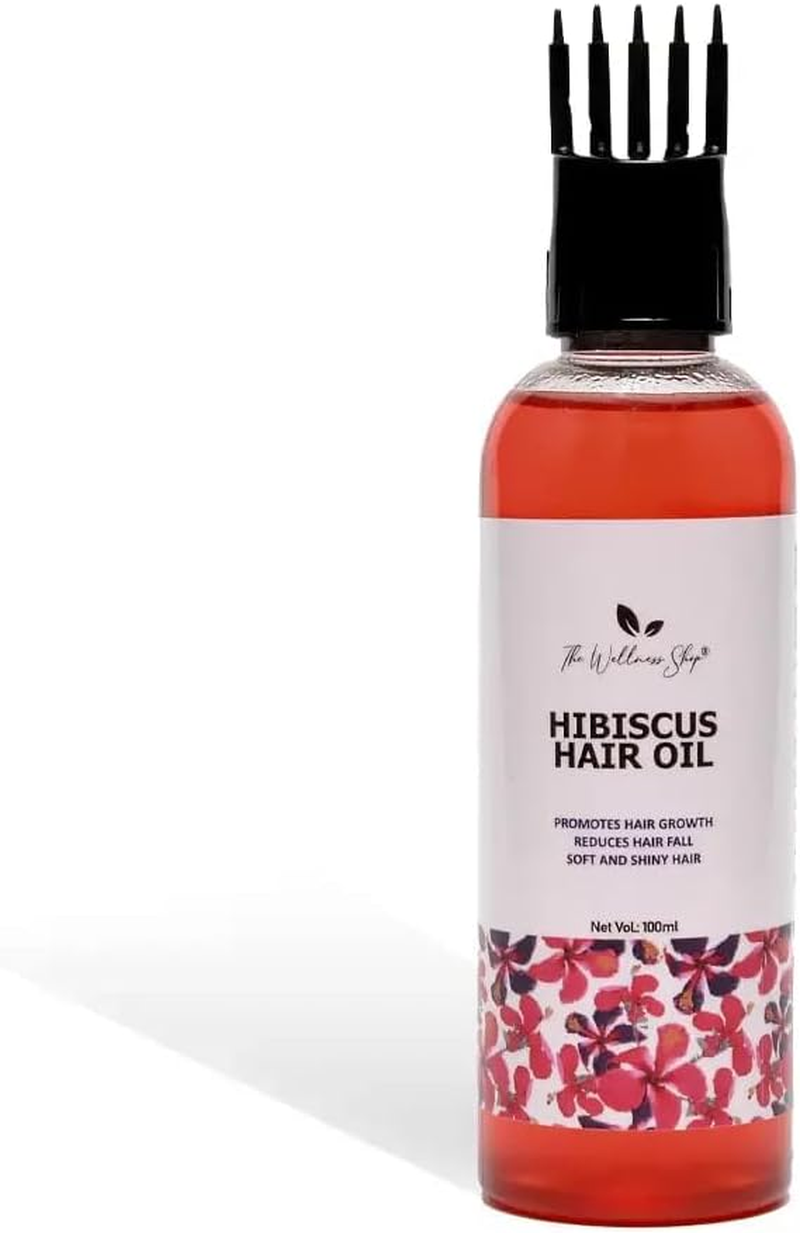 Green Velly the Wellness Shop- Hibiscus Hair Oil, Natural Promote Hair Growth Hair Oil, All Scalp Types, Dry, Reduces Hair Fall, Soft and Shiny Hair for Women 100Ml image number 2