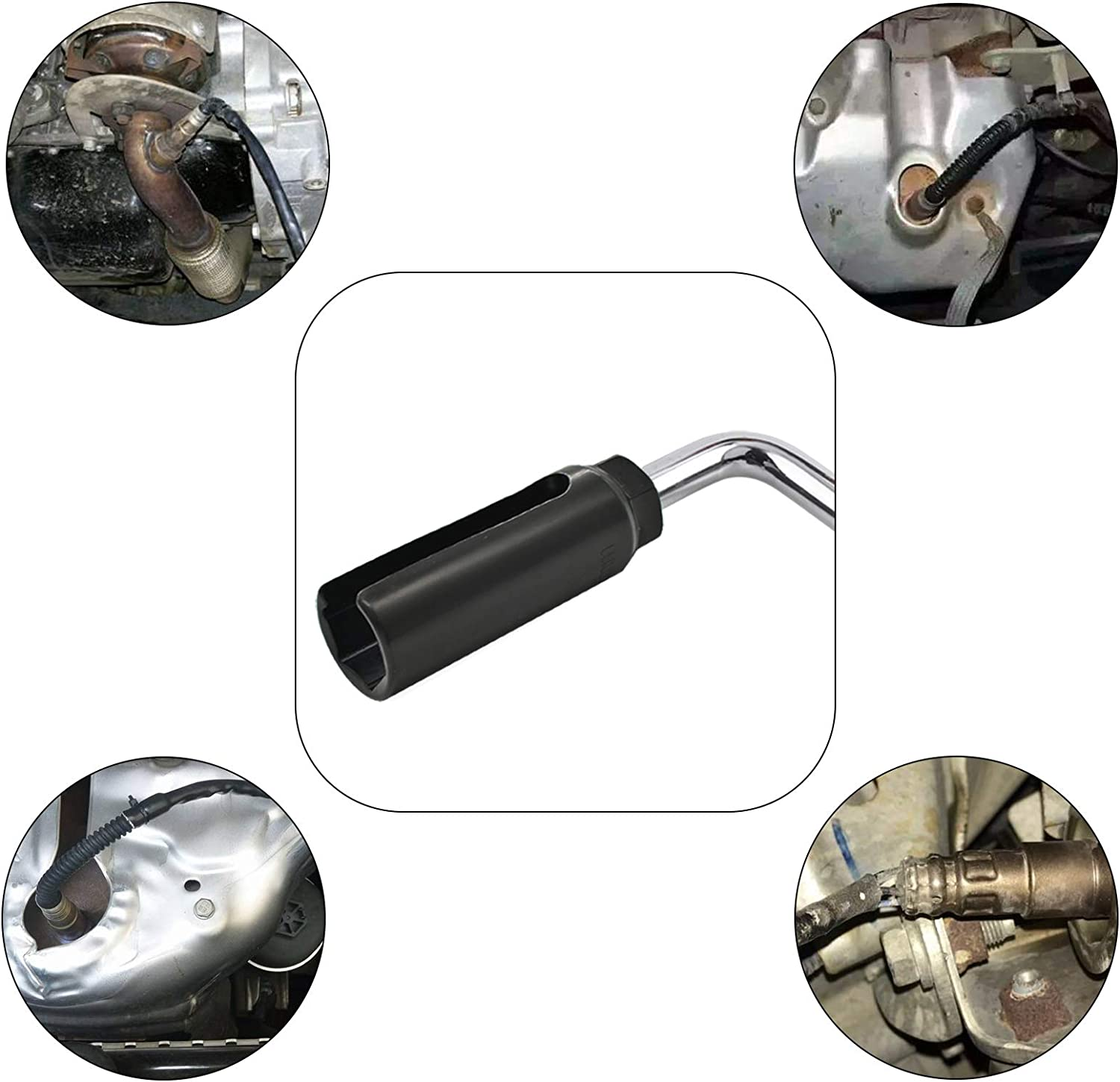 ITEQ O2 Oxygen Sensor Socket 1/2&rdquo; Drive X 7/8&rdquo; (22Mm), Oxygen Sensor Remover Tool with Side Cutout Wire Gate, O2 Removal and Installation Sensor Socket image number 1