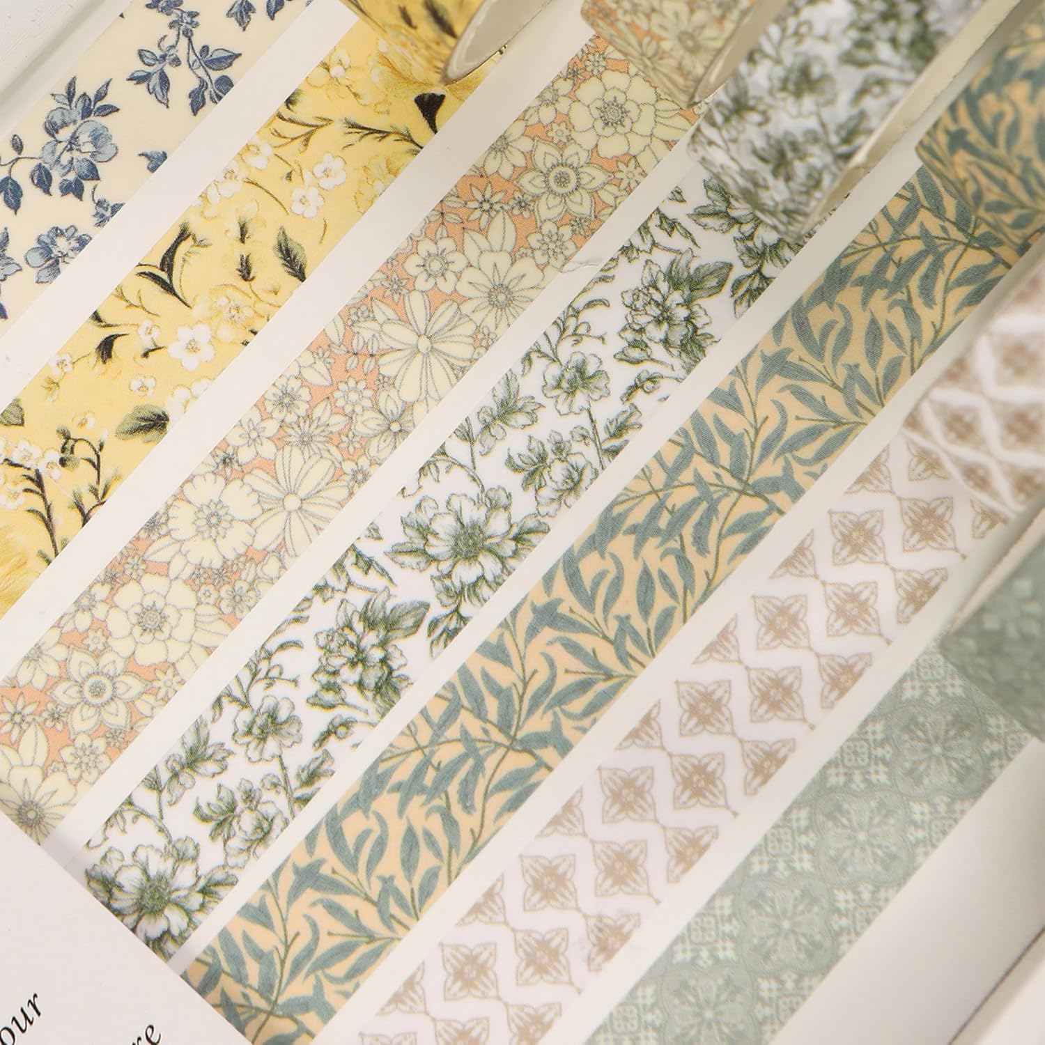 YUBBAEX 60 Rolls Value Washi Tape Pack Retro Arts Masking Tape Basic Patterns Decorative for DIY Crafts, Bullet Journal Supplies, Planners, Scrapbook, Card/Gift Wrapping (Retro Baroque)