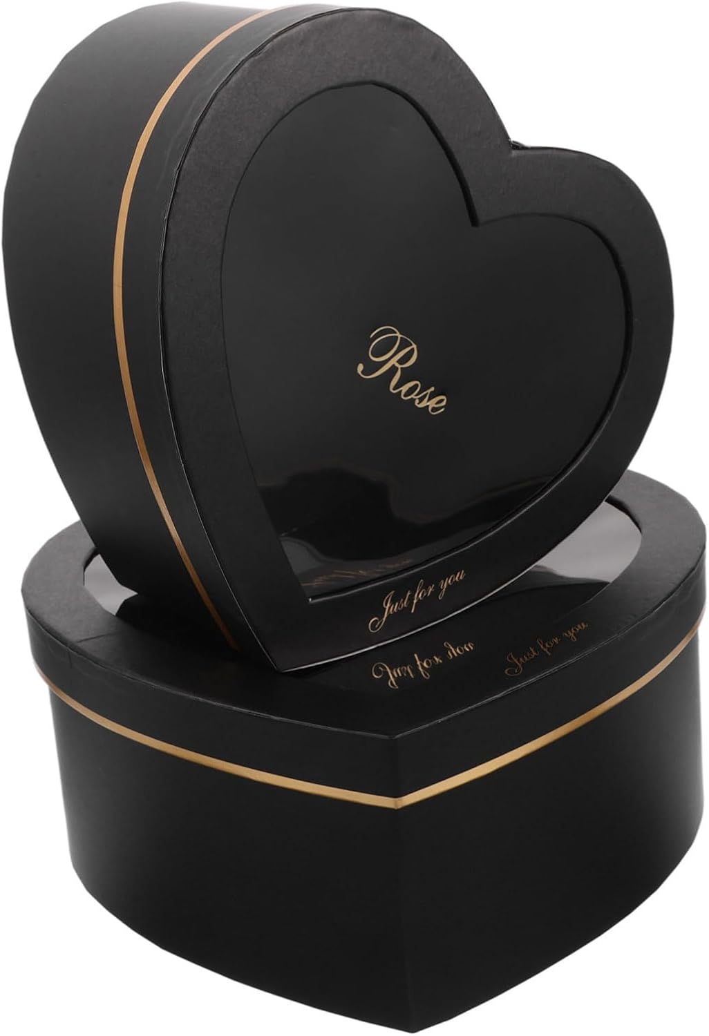 Baluue 2Pcs Valentine'S Day Box Heart Shaped Paper Box Cardboard for Flowers Lids for Perfume Makeup Case for Valentines image number 5