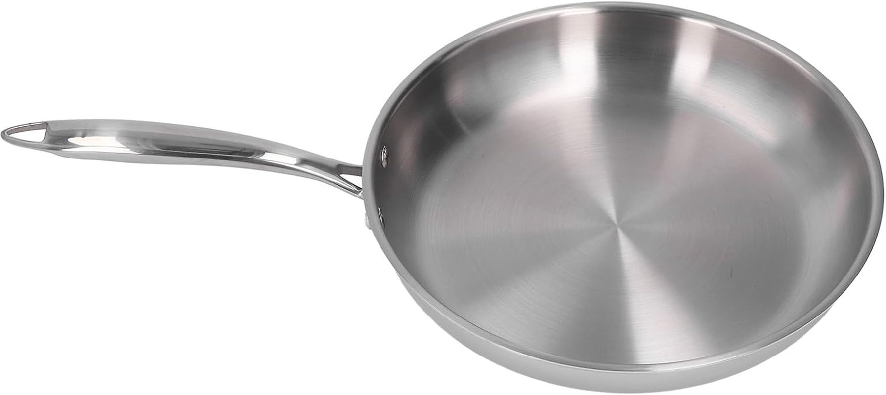 Stainless Steel Frying Pan, Non Stick Frying Pan with Comfortable Handle Thickened, Professional Cookware for All Stove (24Cm) image number 1