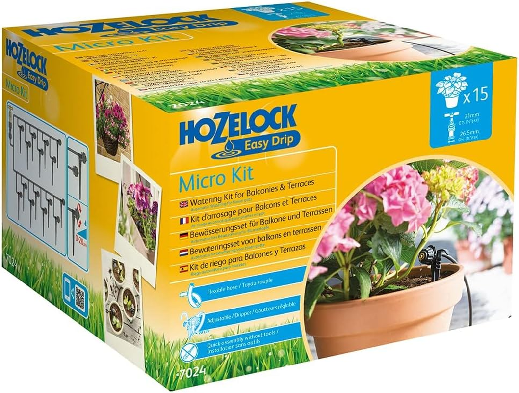 Hozelock Easy Drip Universal Watering Kit for Beds and Borders, Black, 40 X 25 X 15 Cm image number 2