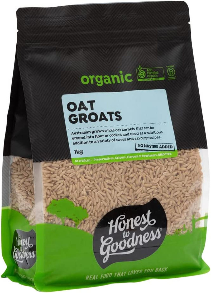 Honest to Goodness, Organic Oat Groats, 1 Kg - Offering a Hearty, Chewy Texture and a Fresh, Nutty Flavor That Enhances a Myriad of Sweet and Savory Dishes. image number 3