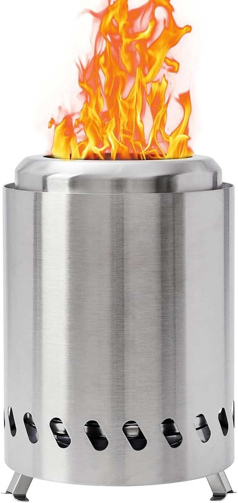 Smokeless Fire Pits for outside Portable Fire Pit Small Firepit Ideal for Outdoor Camping RV Use Perfect for Roasting Marshmallows Smokeless Firepit image number 6