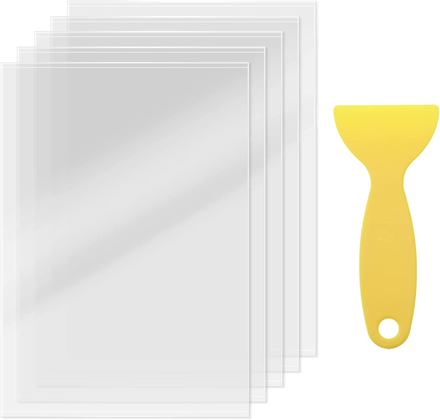 Emsea 5Pcs FEP Film Transparent with Yellow Scraper for 3D Printer Creality LD002R image number 5