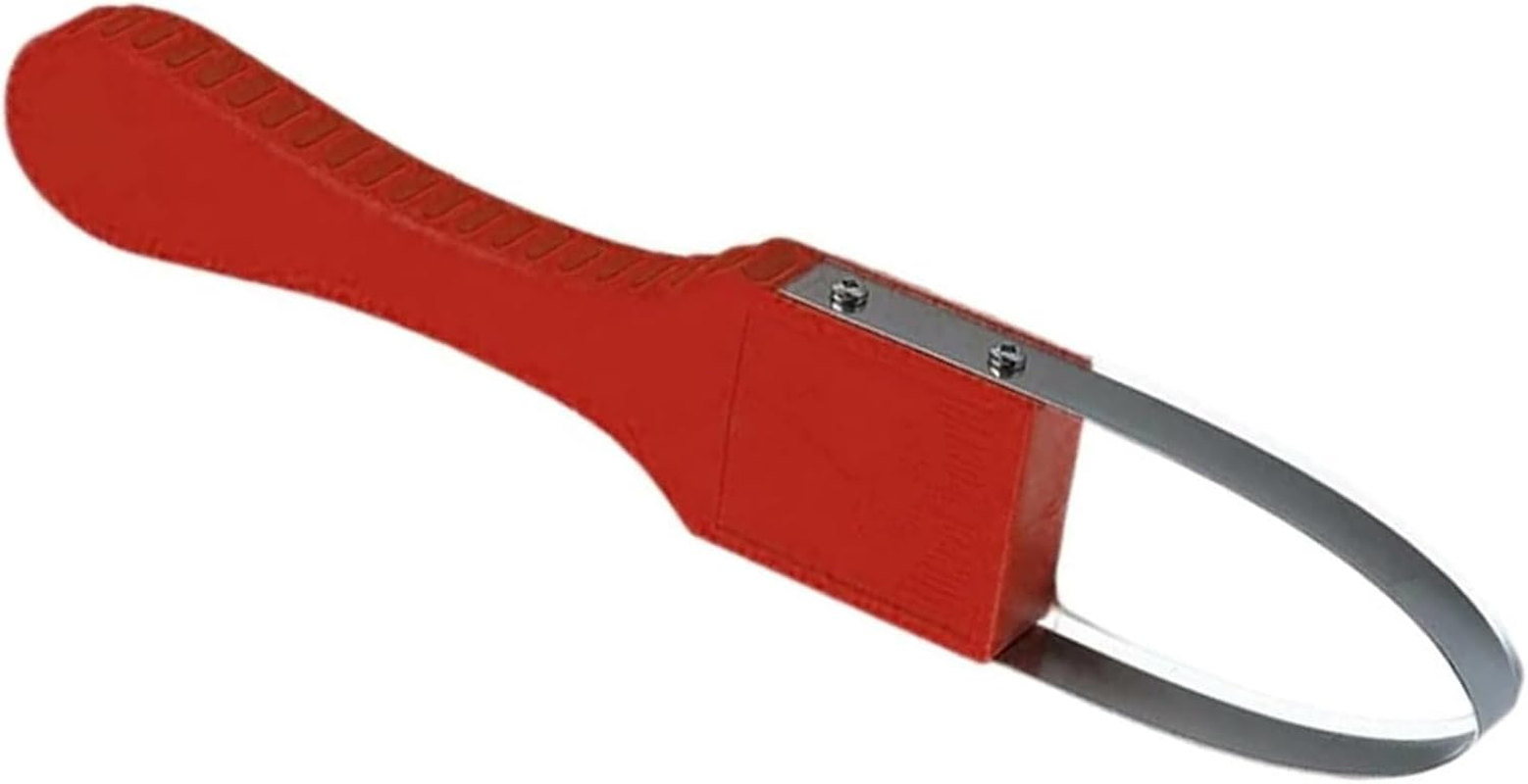 1Pcs Portable Iron Hand Loop Weeder Tool for Weeding & Soil Loosening - Red Gardening Tool with Ergonomic Design, Durable Metal Construction for Outdoor Yard Lawn Farm image number 5