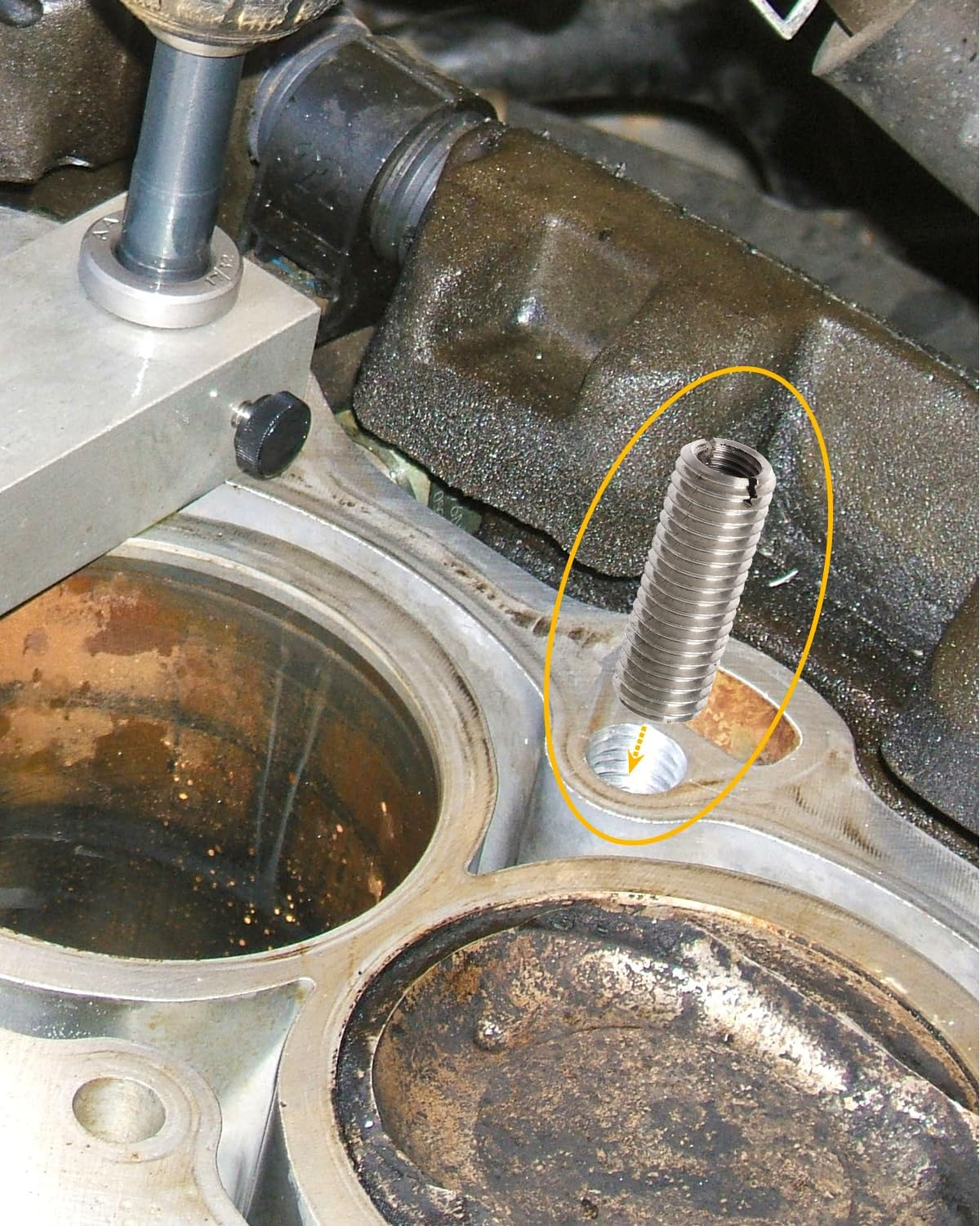 Foruly 10PCS Head Bolt Thread Inserts Kit M11 X 1.5 for Toyota Camry 2002-2013, Solara 2002 2003 2004 2005, RAV4 2004 2005, Highlander 2001-2013 2AZFE Stainless Steel image number 1