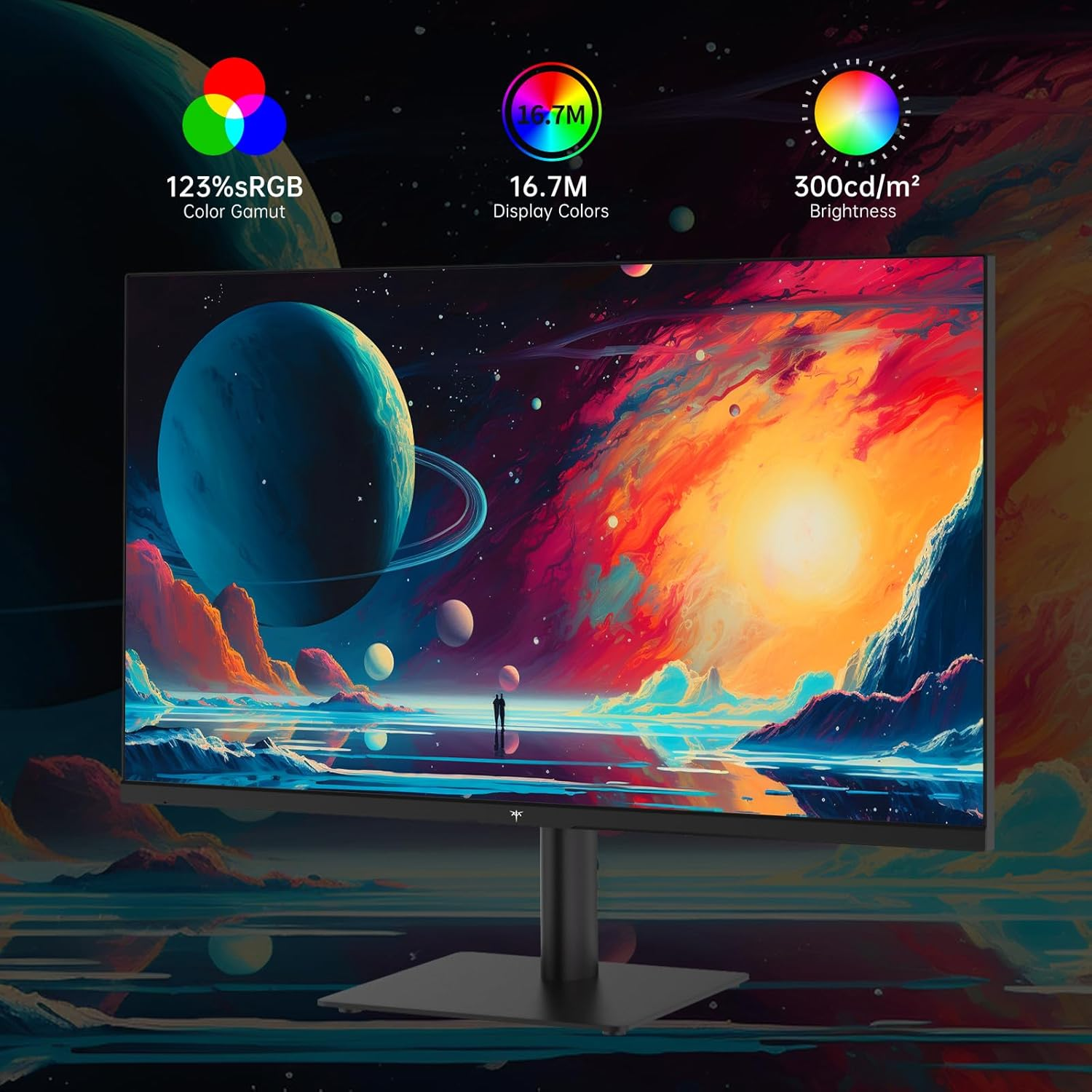 KTC 27 Inch QHD(2560 * 1440) 100Hz Computer Monitor - IPS Panel, Anti-Blue Light Screen, 100% High Color Gamut, 123% Srgb, Support Freesync and Gsync, PC Monitor for Casual Gaming and Working image number 1