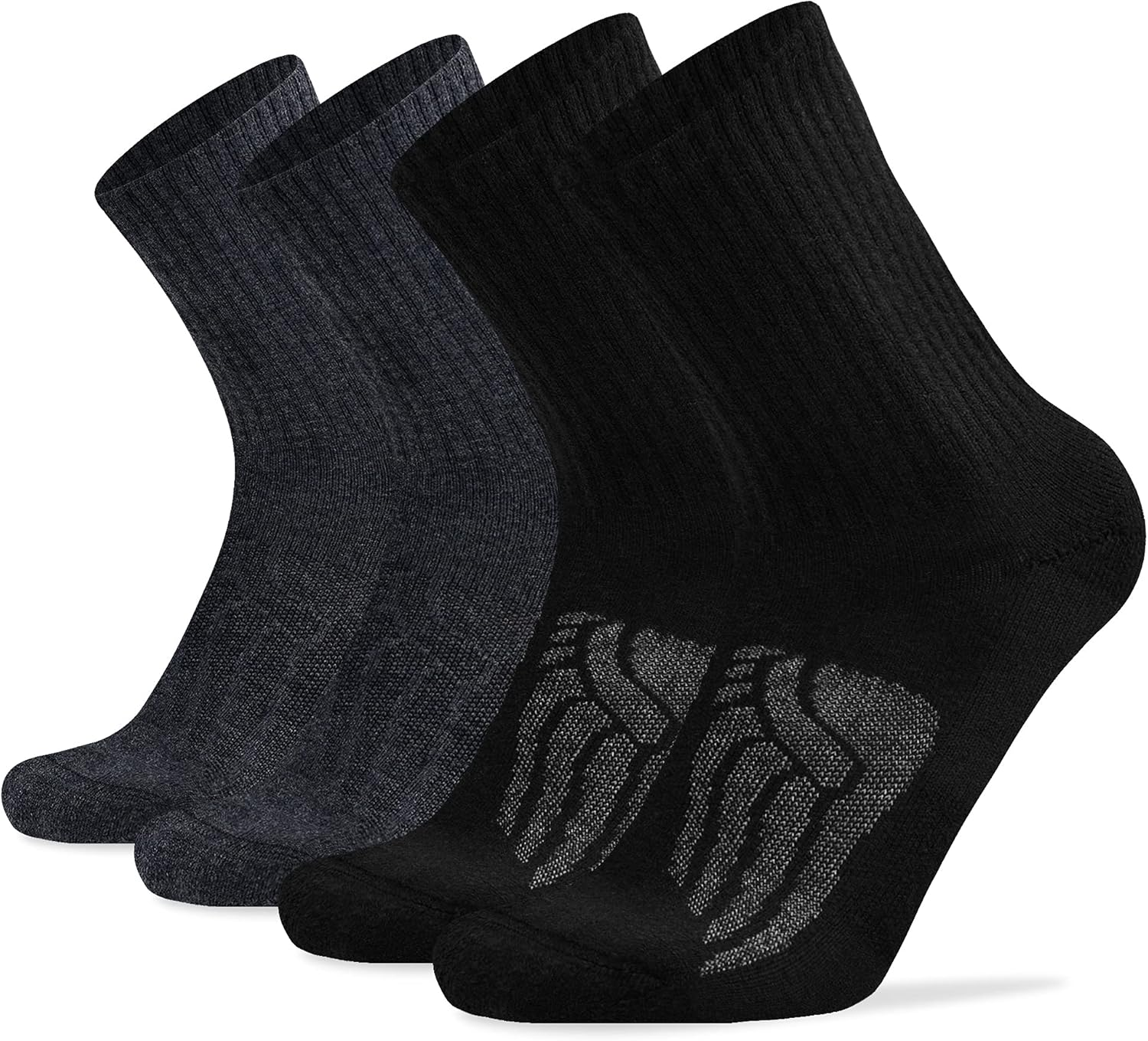 Socks Daze Merino Wool Cushioned Hiking Socks for Men Women, Warm Crew Walking & Boot Socks for Trekking, Work, Outdoor