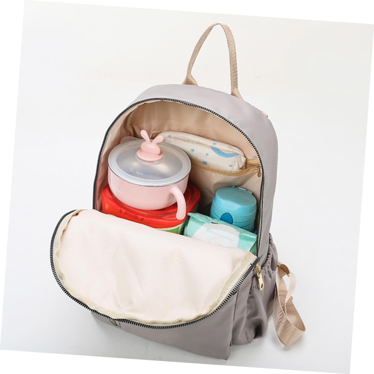 Ibasenice Travel Bags for Mum Stroller Bag Nappy Pouch Pushchair Mom Backpack Stroller Handlebar Organizer image number 4