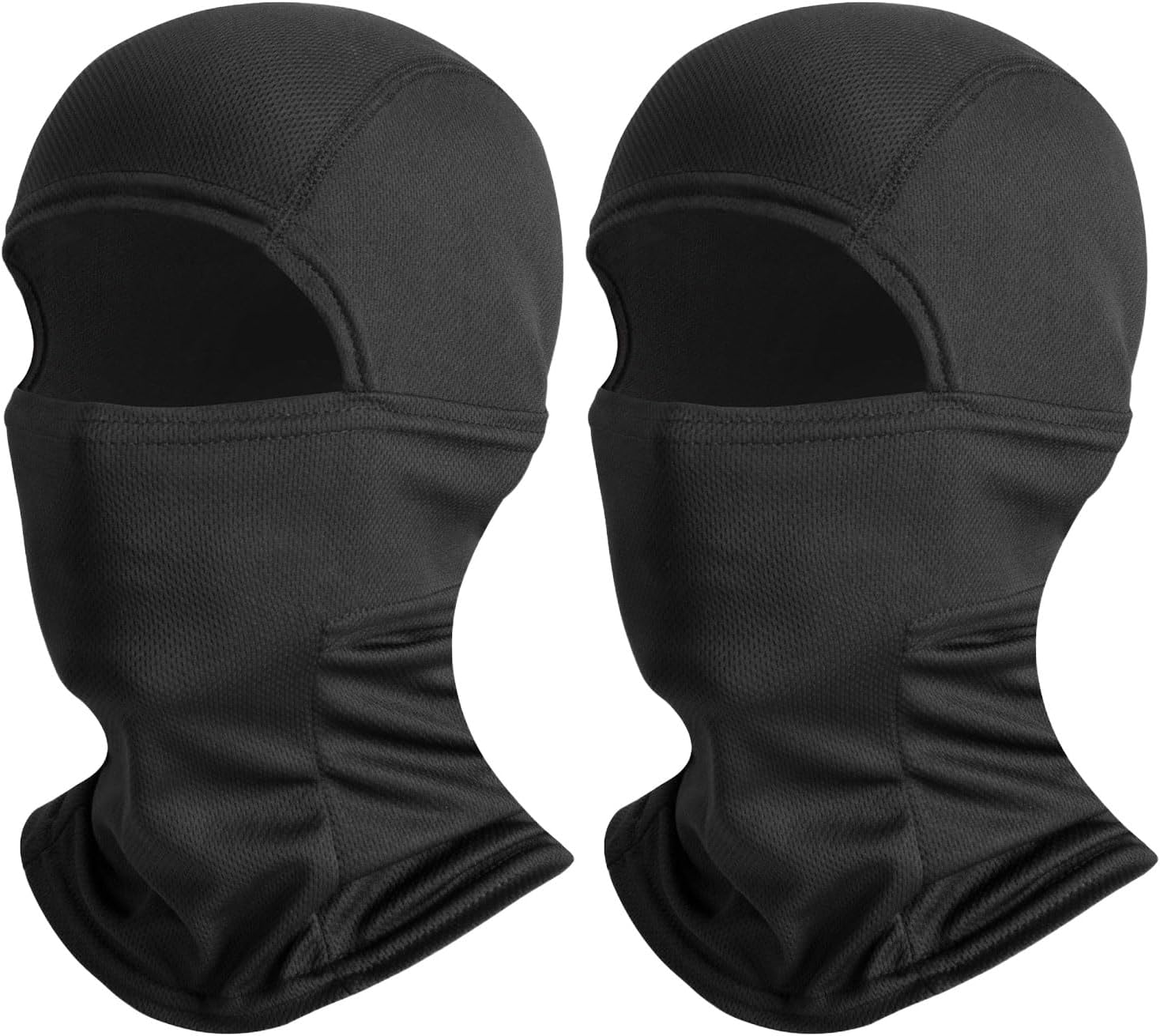 Zodaqian 2-Pack Thermal Winter Balaclava Ski Mask,Motorcycle Face Mask, Windproof Neck Gaiter for Outdoor Sports, Cycling, Skiing Black