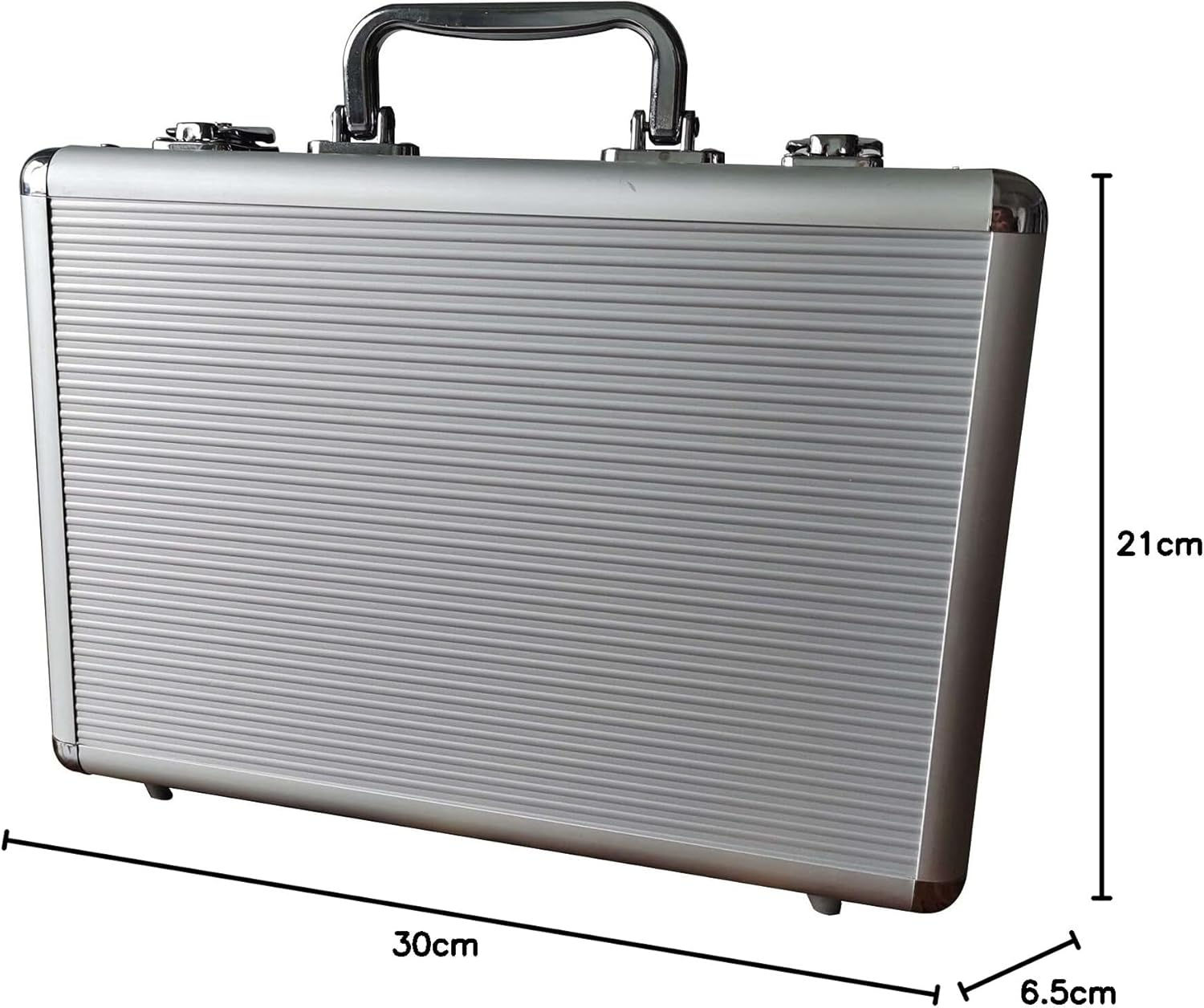 SEETOOOGAMES 200Pcs Capacity Empty Aluminum Poker Chip Case Only image number 5