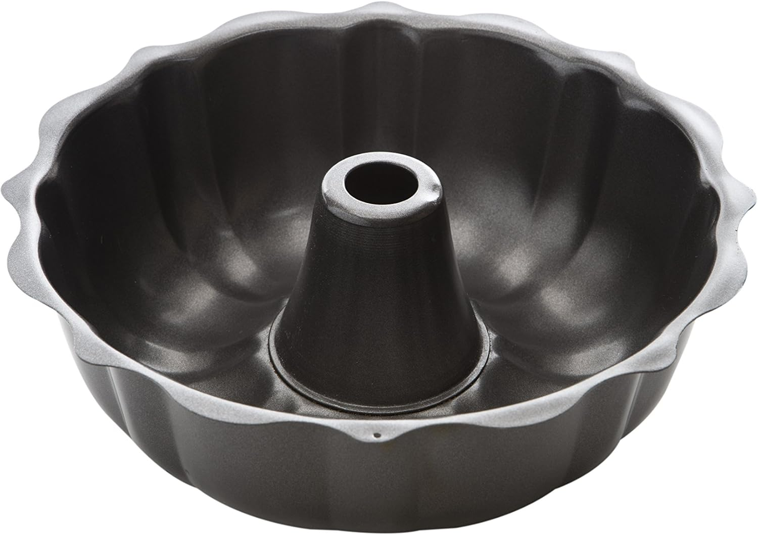 MASTERPRO MPHB18 Fluted Ringcake Pan, Carbon Steel/Black image number 2