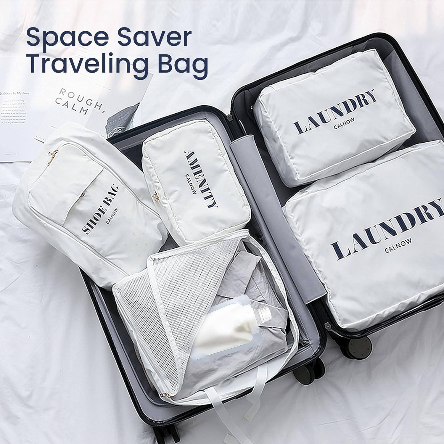 YASUOA Travel Bottles for Toiletries Containers with Labels TSA Approved Essentials Shampoo Leak Proof Refillable for Lotion Cream Cosmetic Creams Shower Gel Liquids Women (12PCS) image number 1